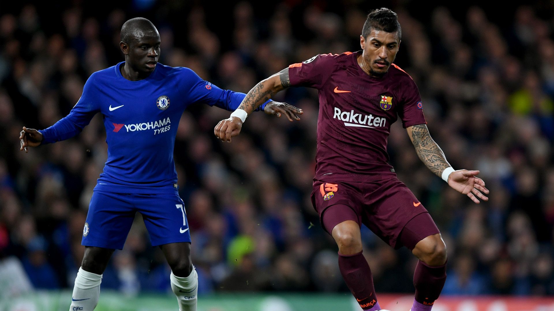 Kante Paulinho Chelsea Barcelona Champions League