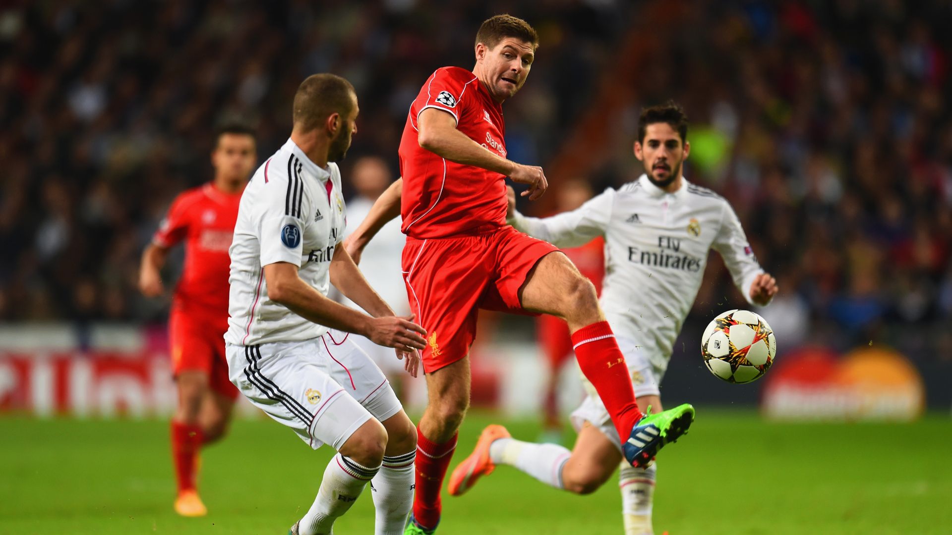 Real Madrid Liverpool Gerrard Benzema Isco