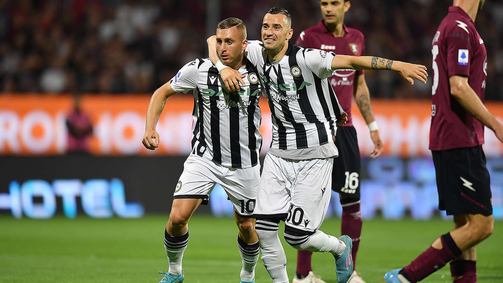 Deulofeu celebrate Salernitana Udinese Serie A