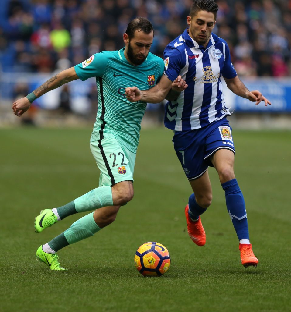 Aleix Vidal Ruben Sobrino Barcelona Deportivo Alaves
