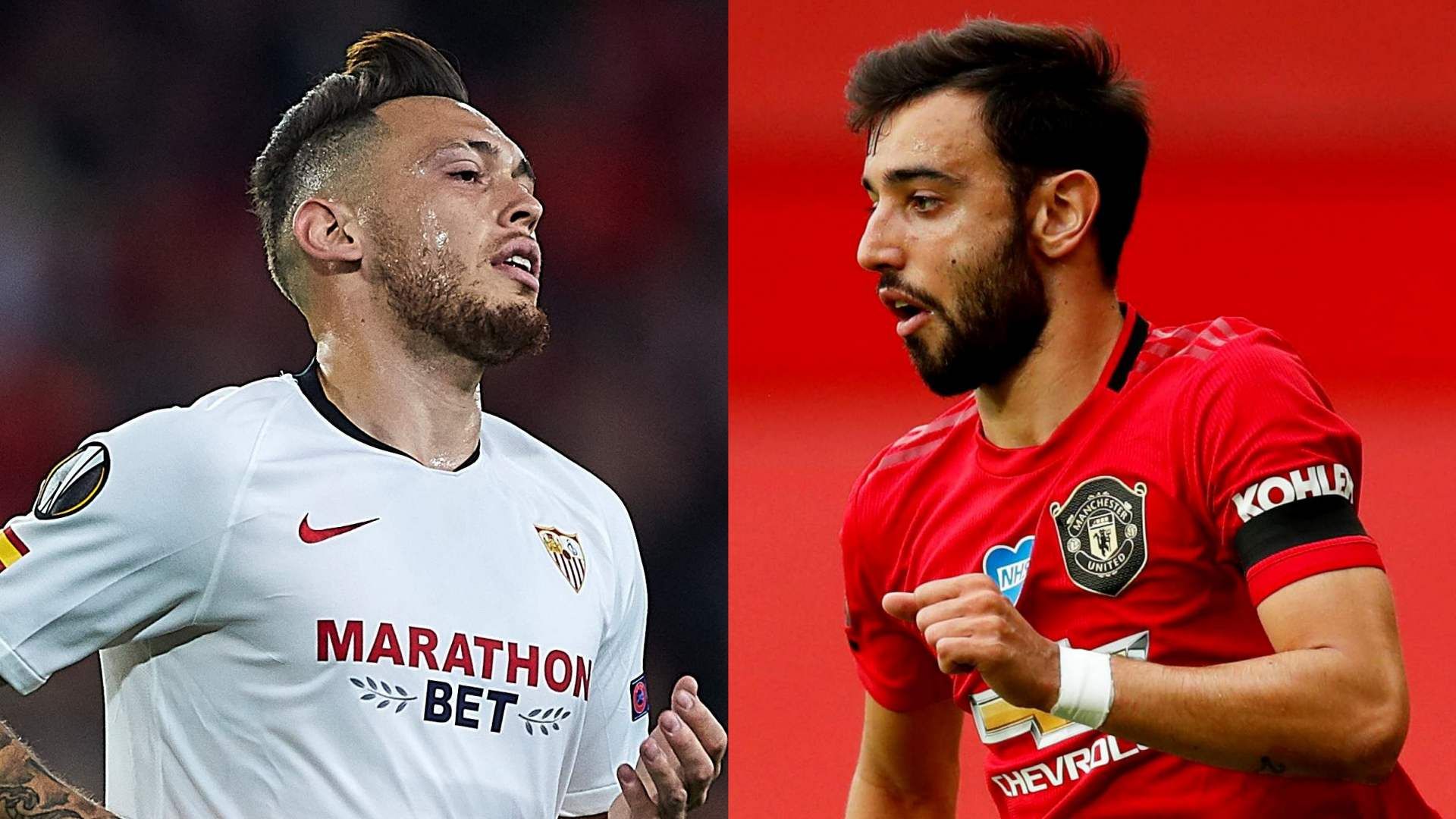 Lucas Ocampos Sevilla Bruno Fernandes Manchester United 2019-20