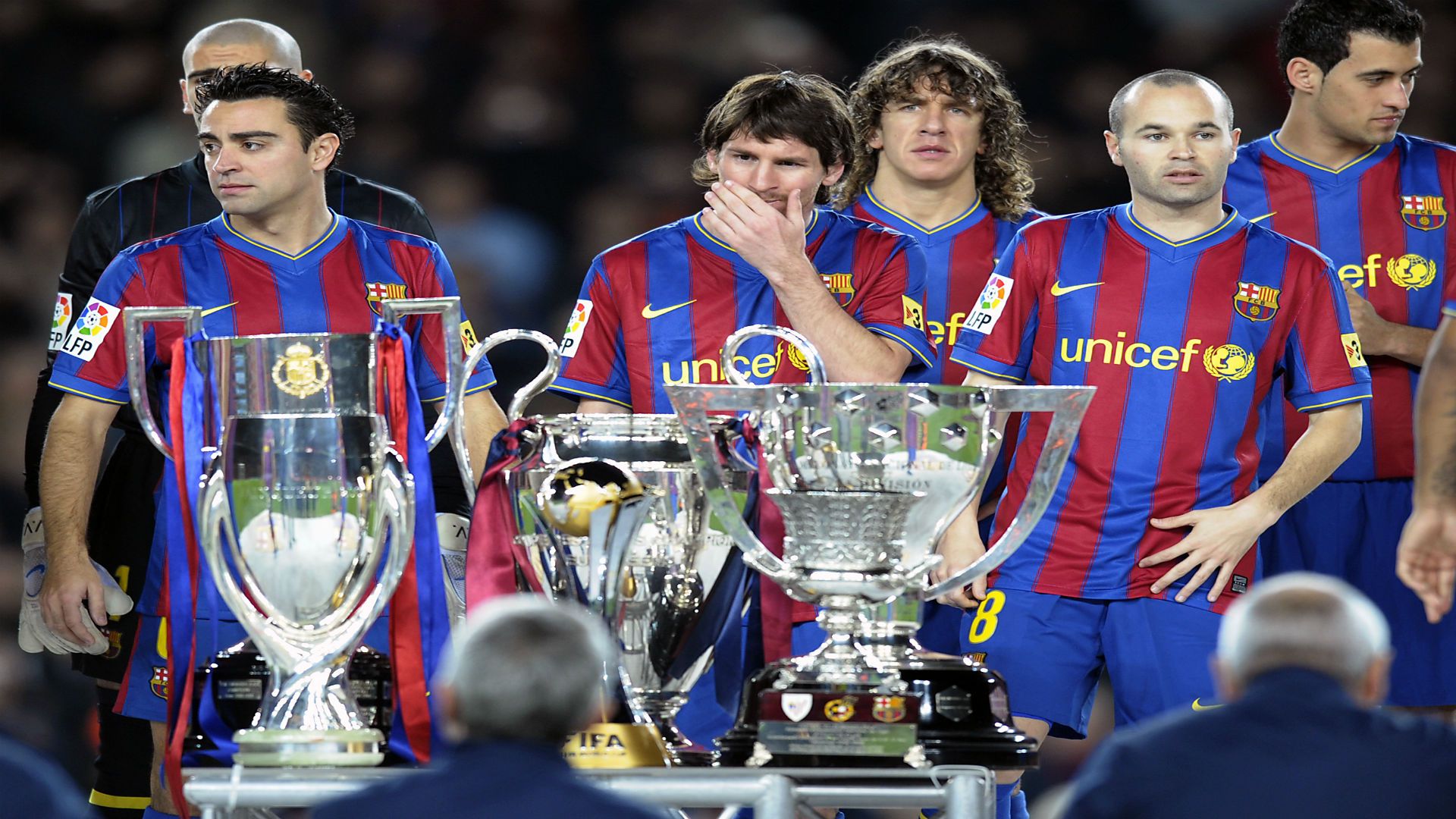 Messi treble