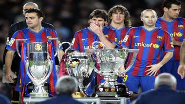 Messi treble