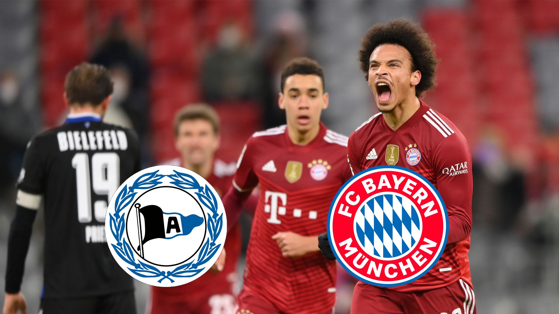 arminia bielefeld fc bayern münchen Bundesliga leroy sane jubelt 