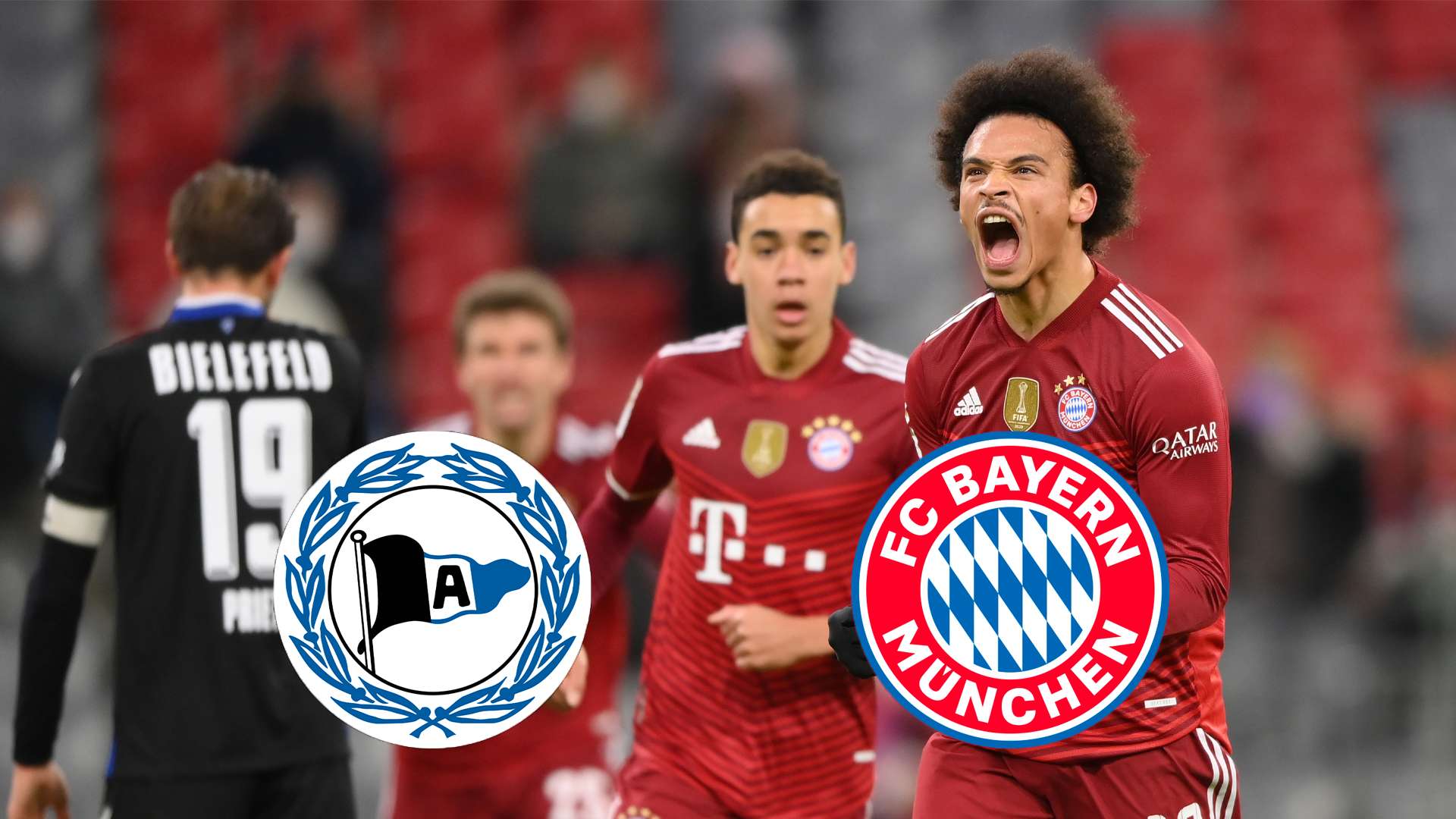 arminia bielefeld fc bayern münchen Bundesliga leroy sane jubelt