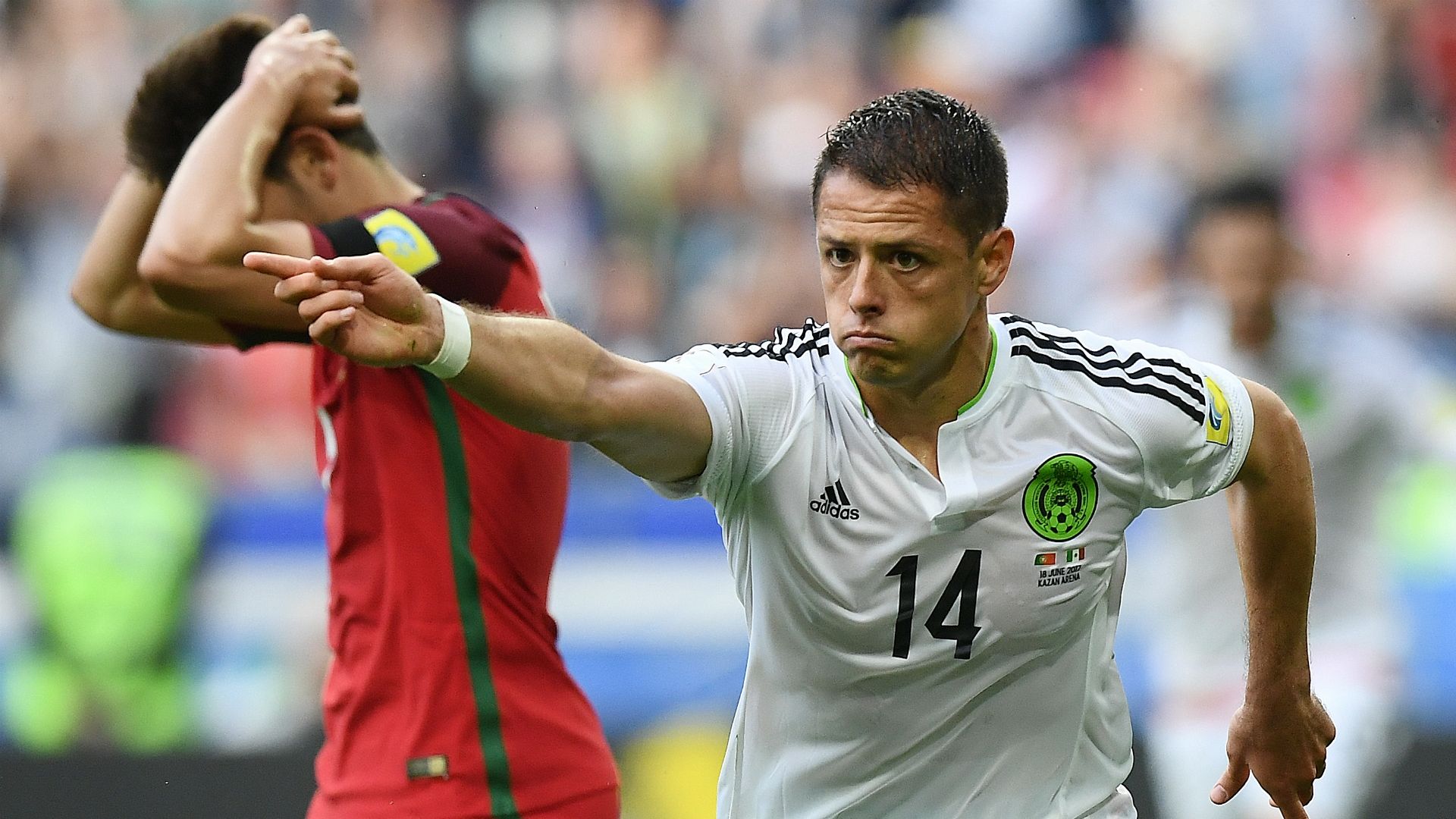 Chicharito México - Portugal Confederaciones