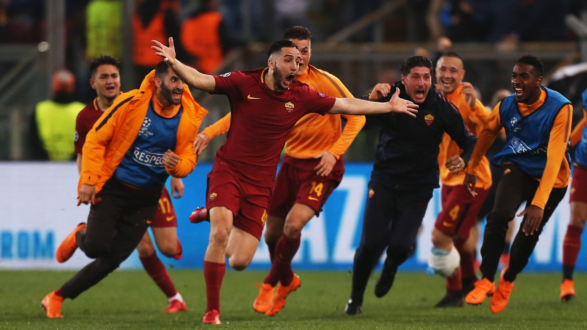 Kostas Manolas Roma Barcelona 2018