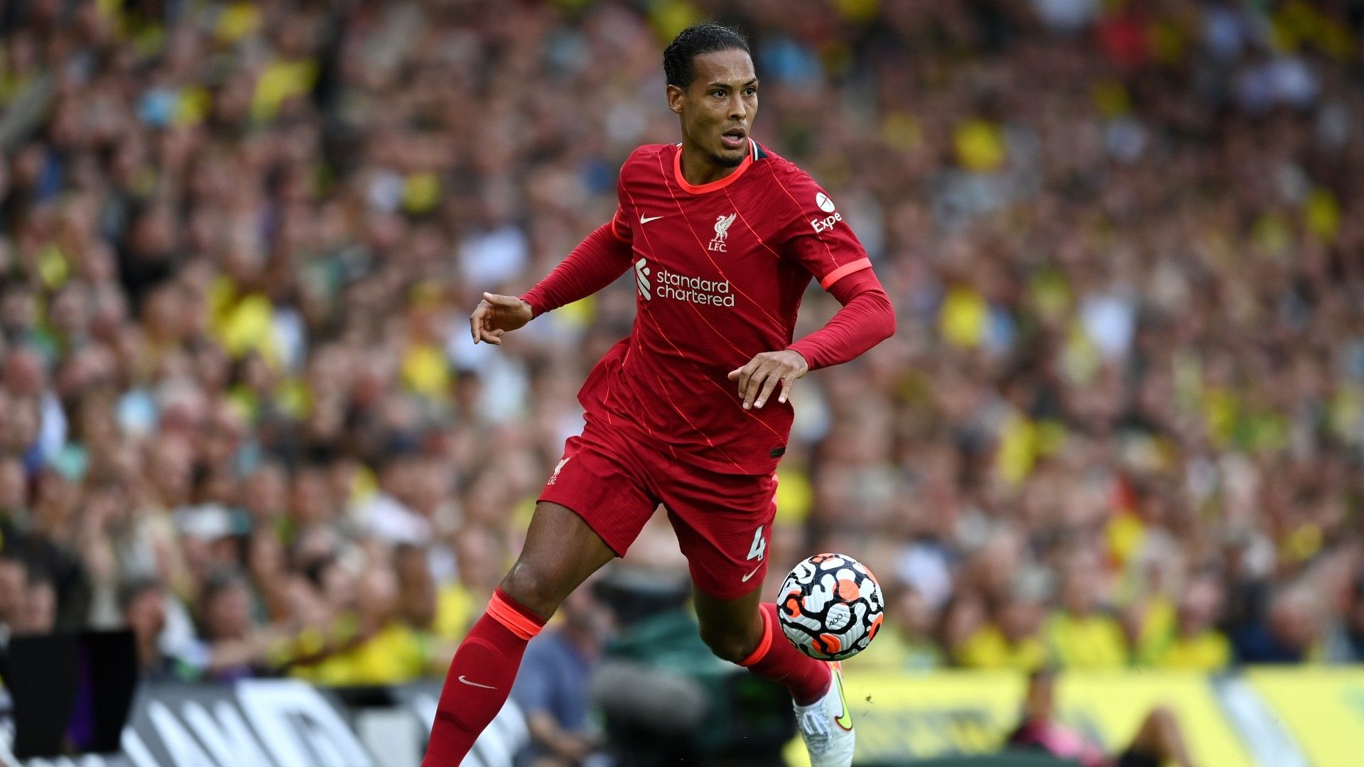 Virgil van Dijk Liverpool Norwich 2021-22