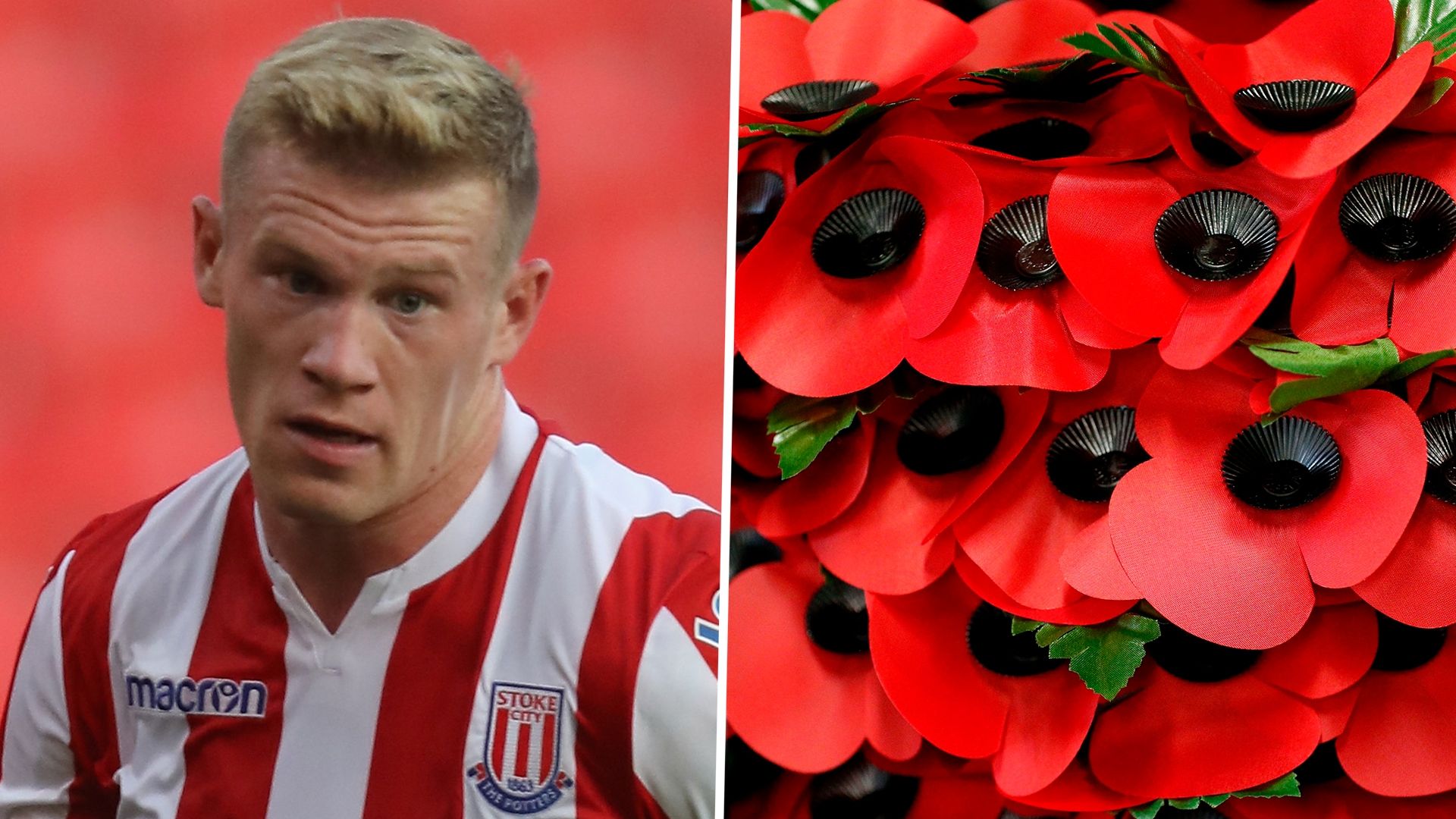 James McClean poppy intolerance