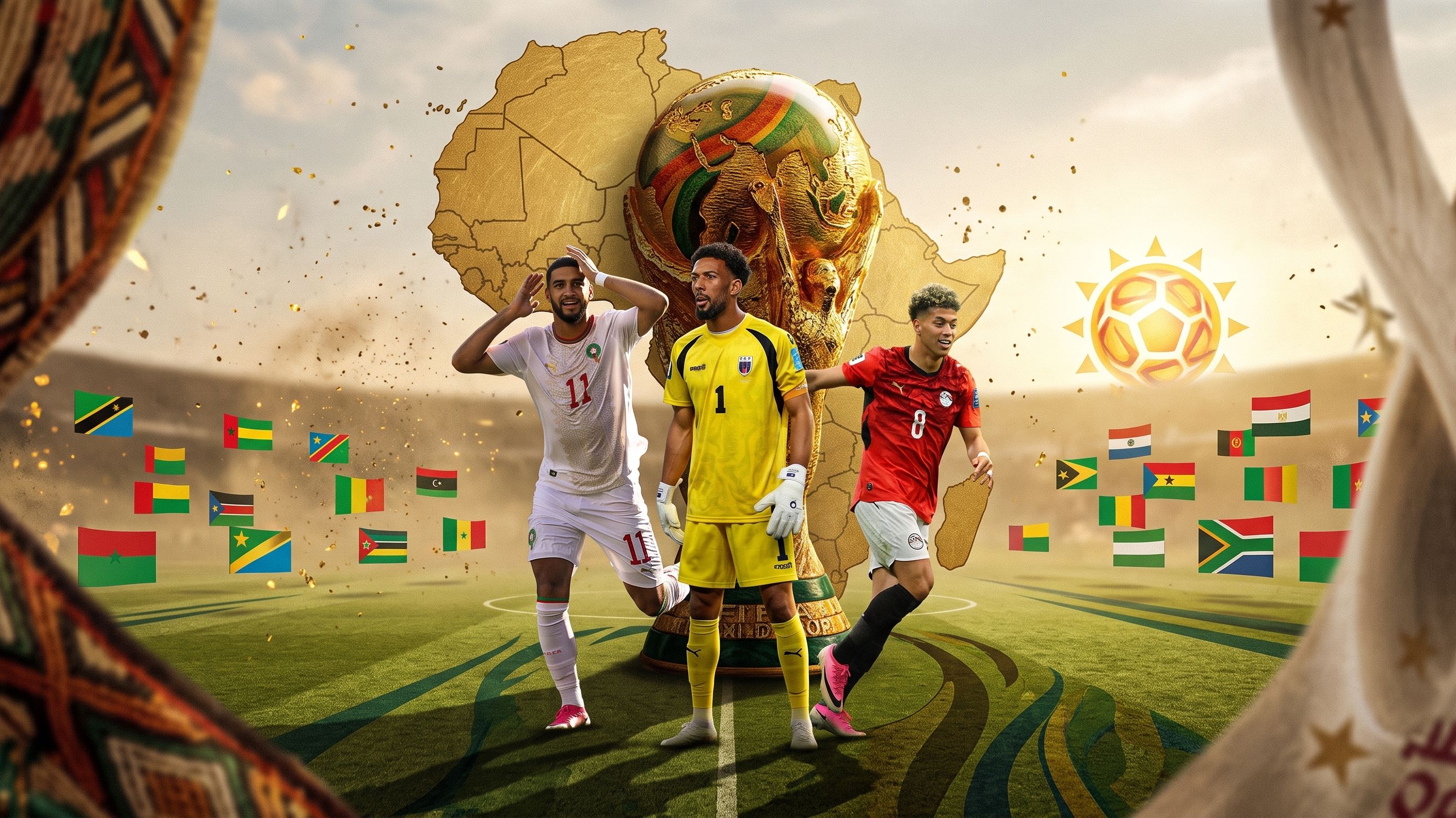 Vozinha Emam Ashour Ismael Saibari Africa World Cup (Goal Only)
