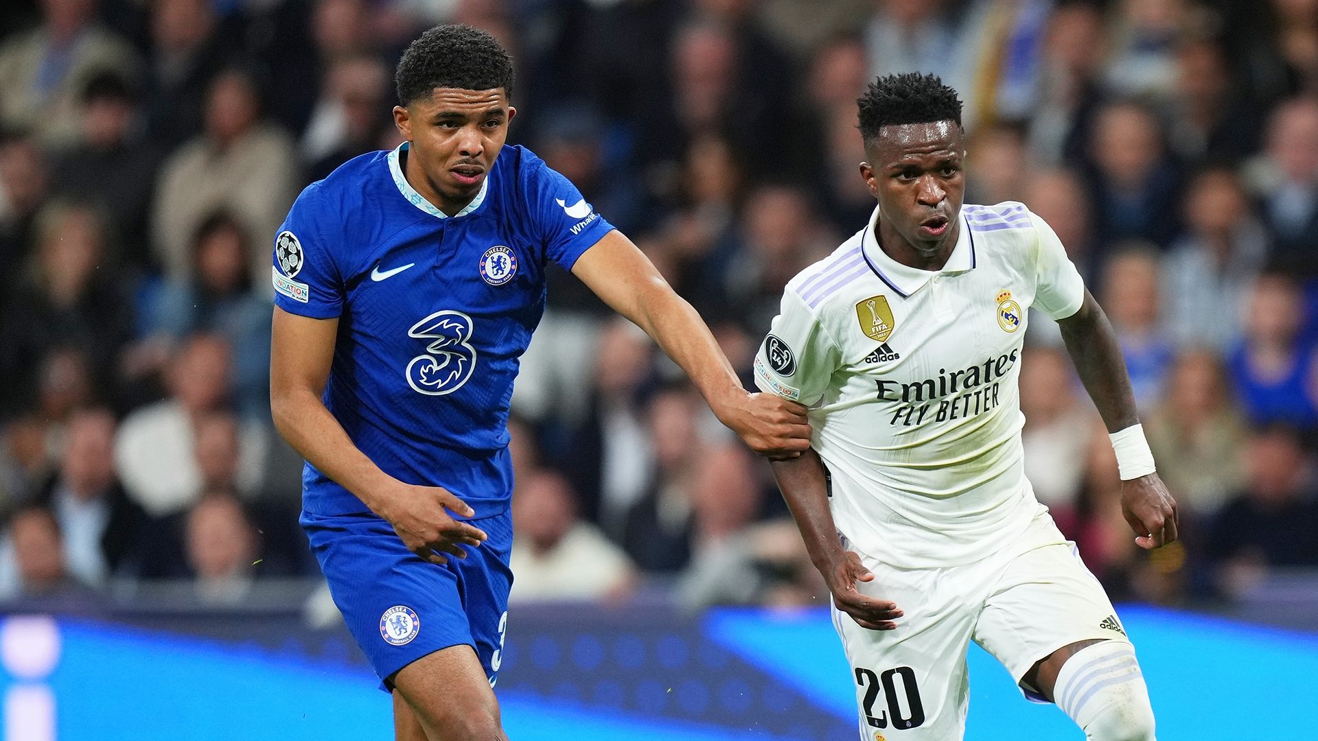 Wesley Fofana Vinicius Junior Real Madrid Chelsea Champions League 2022-23