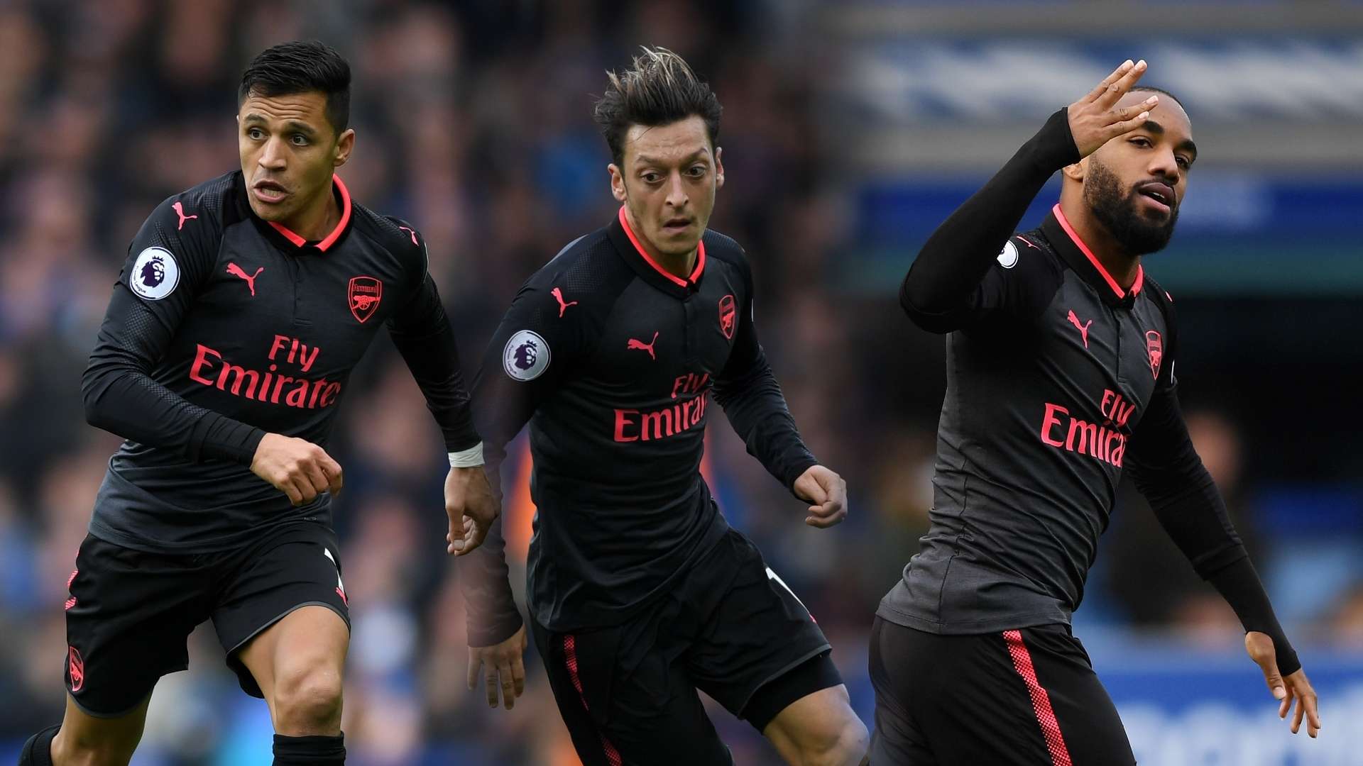 Alexis, Ozil, Lacazette split