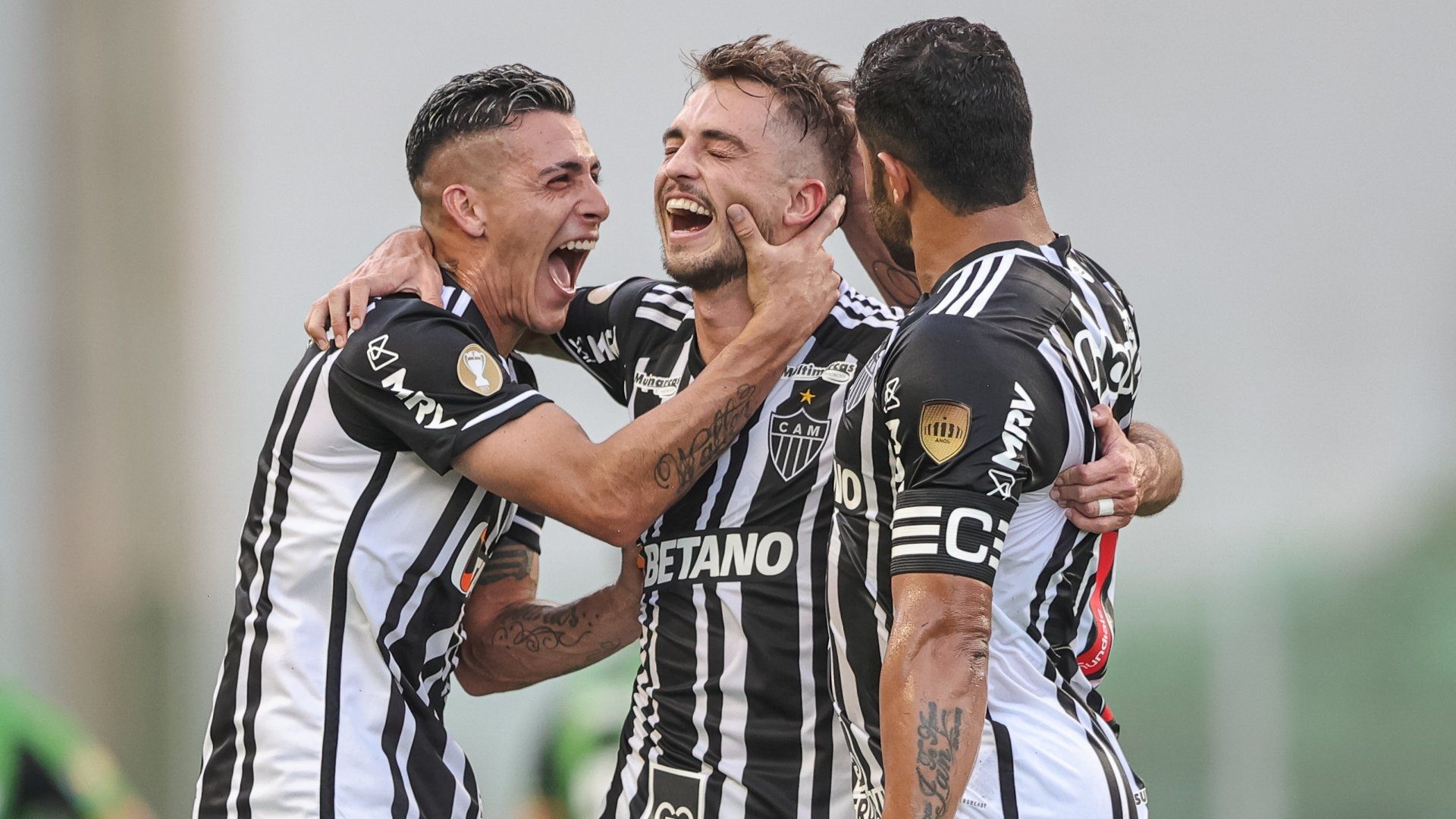 Hyoran comemora gol em América-MG x Atlético-MG, na final do Mineiro 2023