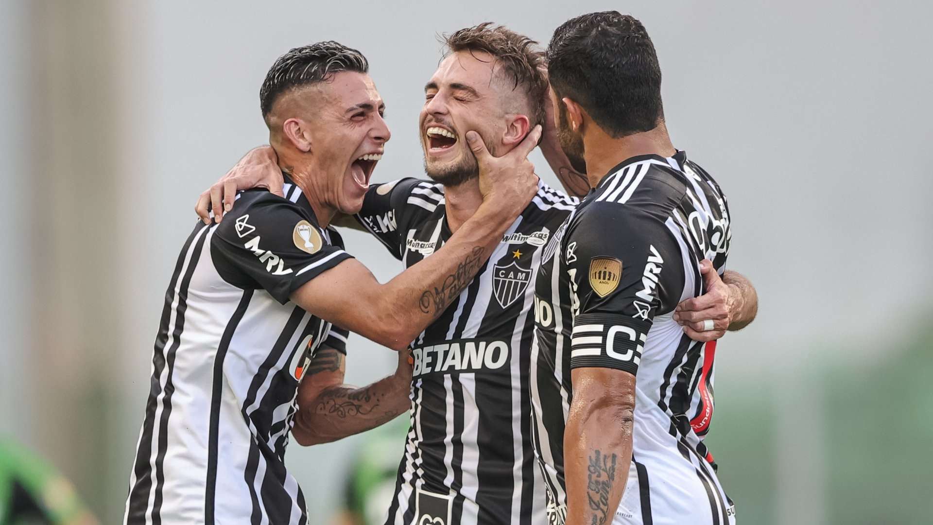 Hyoran comemora gol em América-MG x Atlético-MG, na final do Mineiro 2023