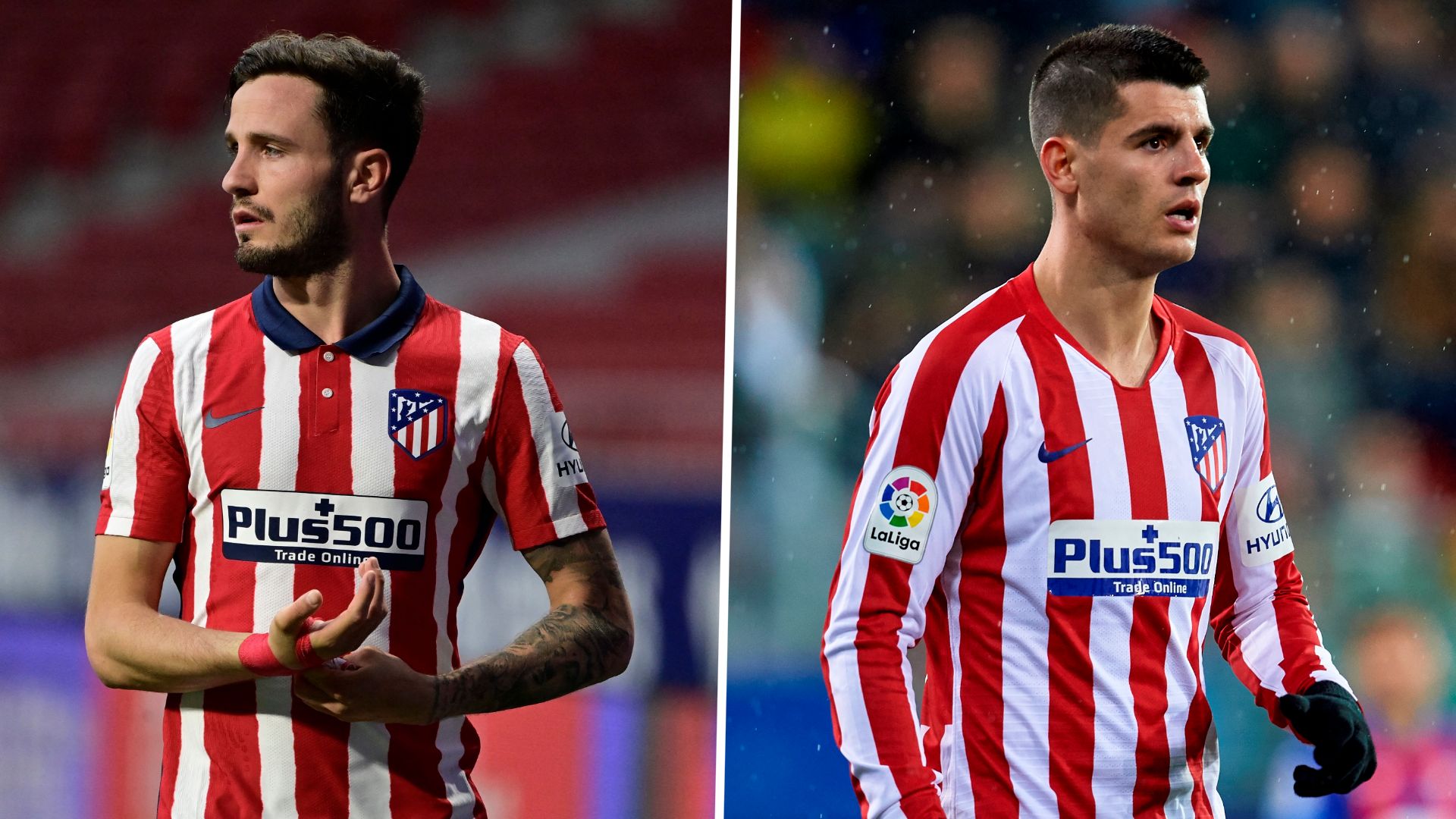 Atlético de Madrid Saul Niguez Alvaro Morata