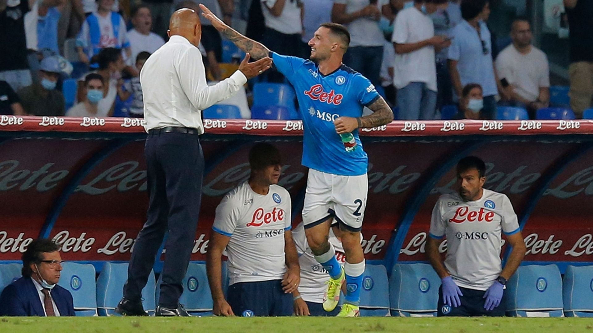Luciano Spalletti Matteo Politano Napoli