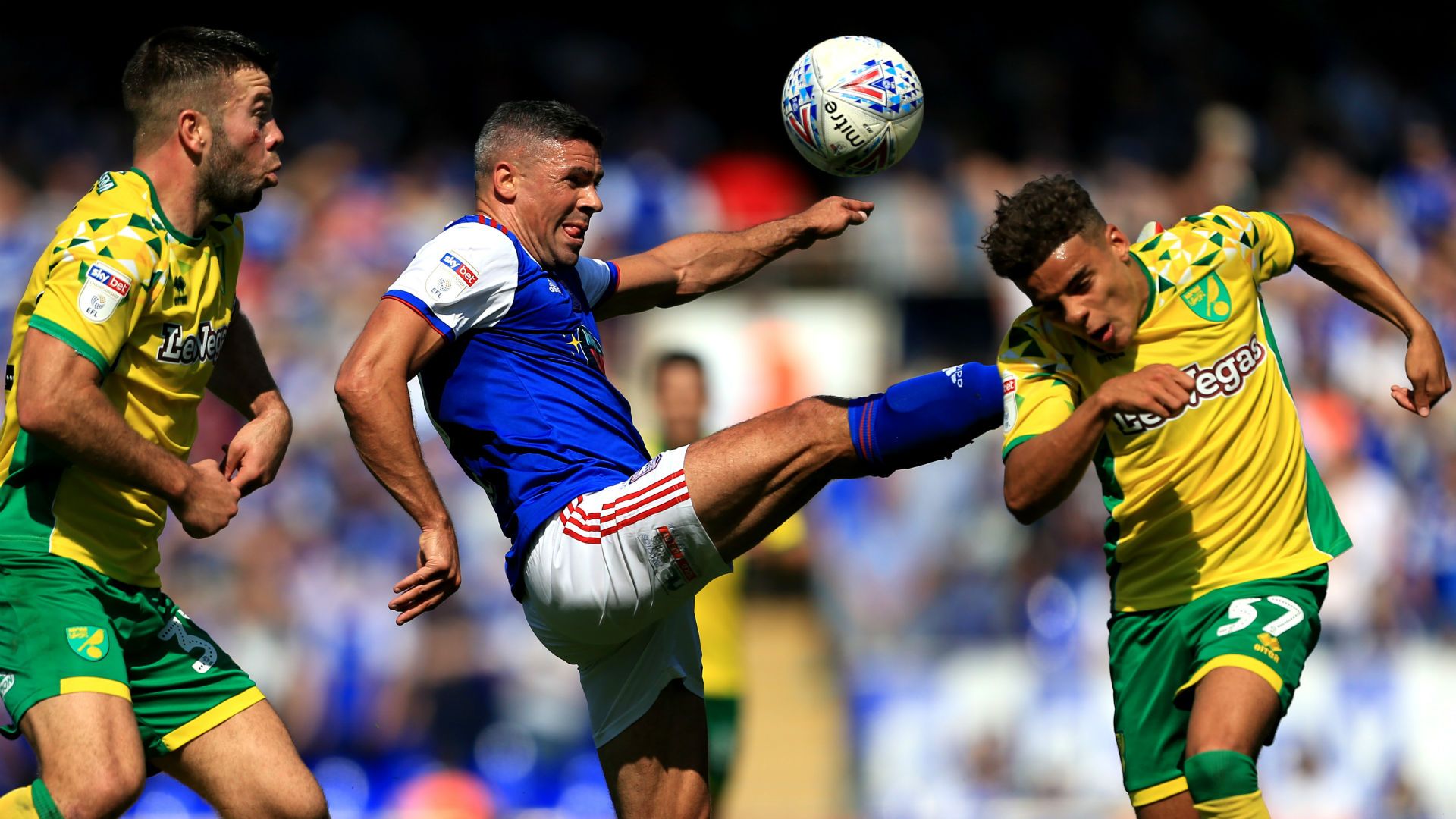 Grant Hanley Jon Walters Max Aarons Norwich City Ipswich Town 2018-19