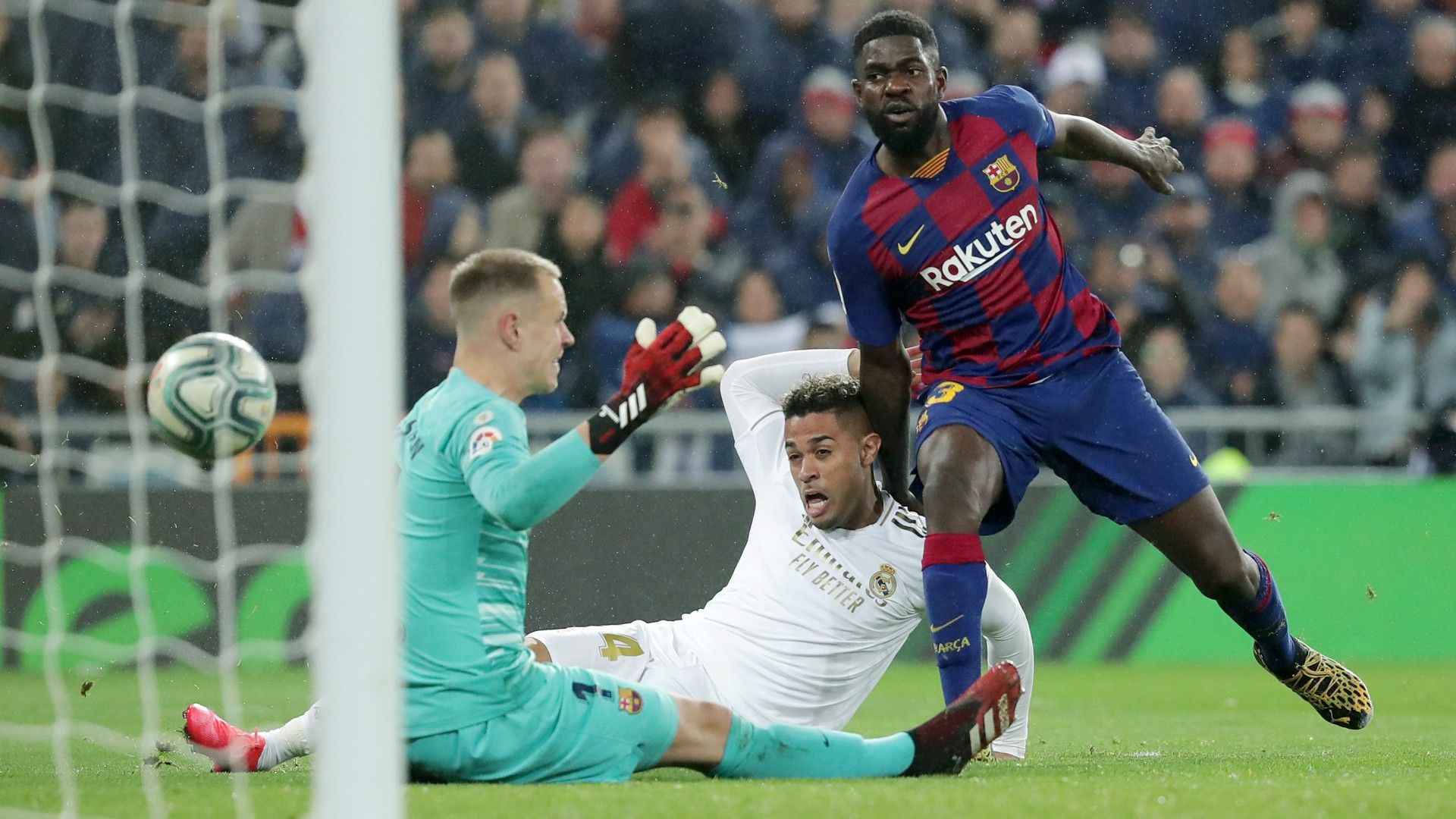 Mariano Marc-Andre ter Stegen Samuel Umtiti Real Madrid FC Barcelona LaLiga 2019-20
