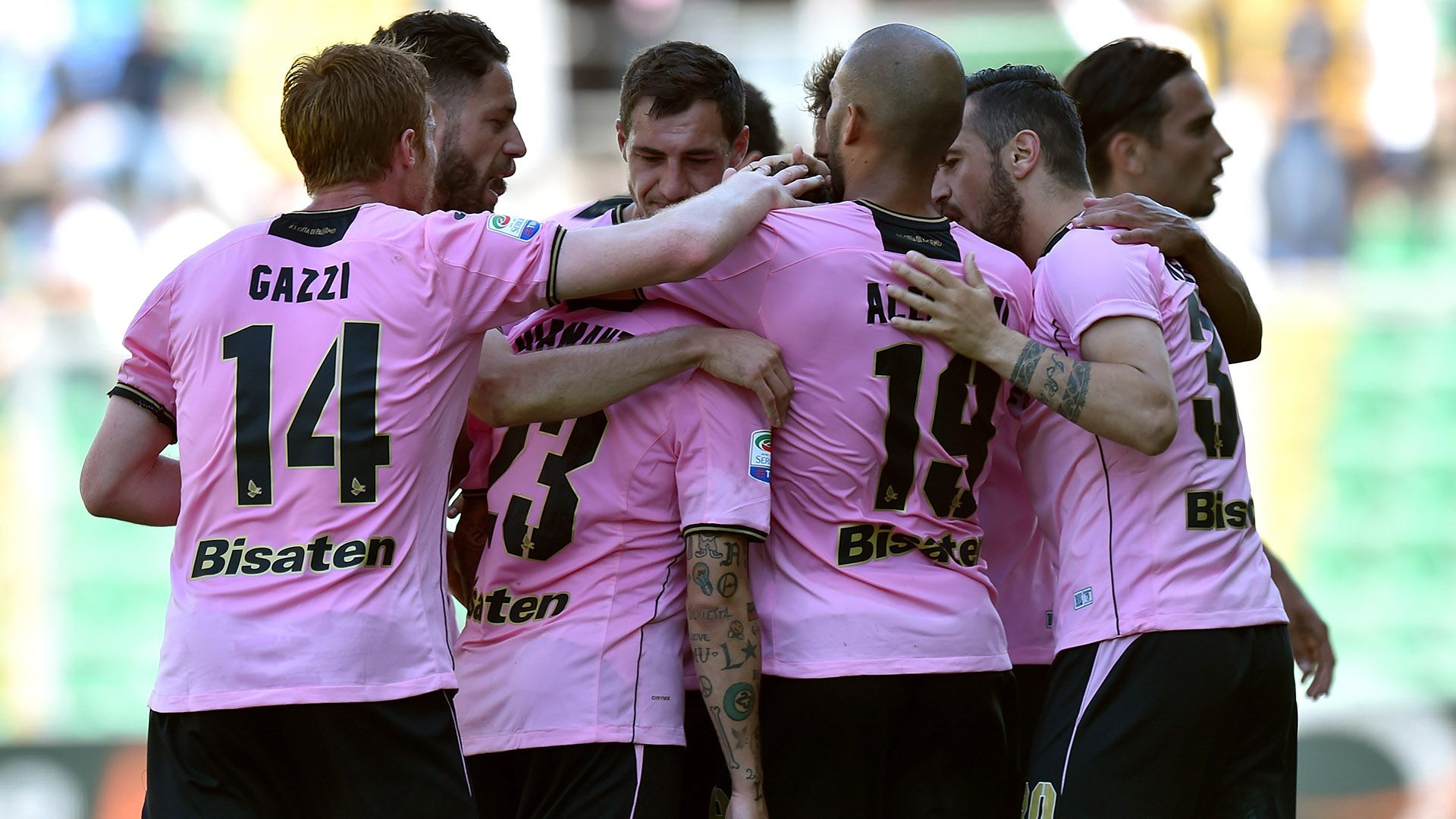 Palermo celebrating