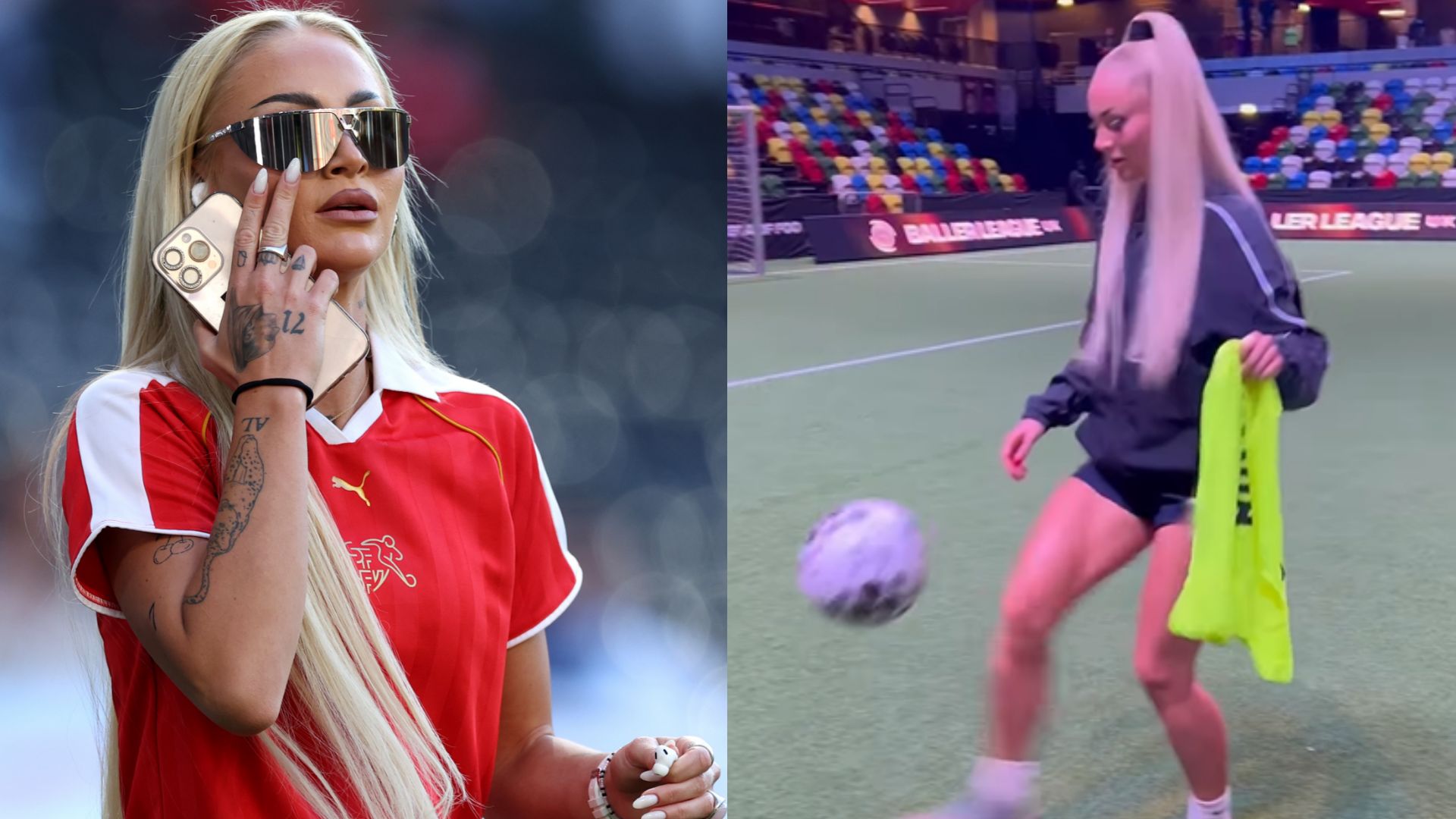 Alisha Lehmann Baller League 2025 bib challenge