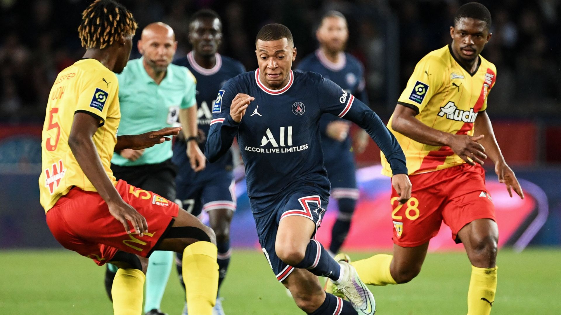 Kylian Mbappe PSG Lens Ligue 1 23042022