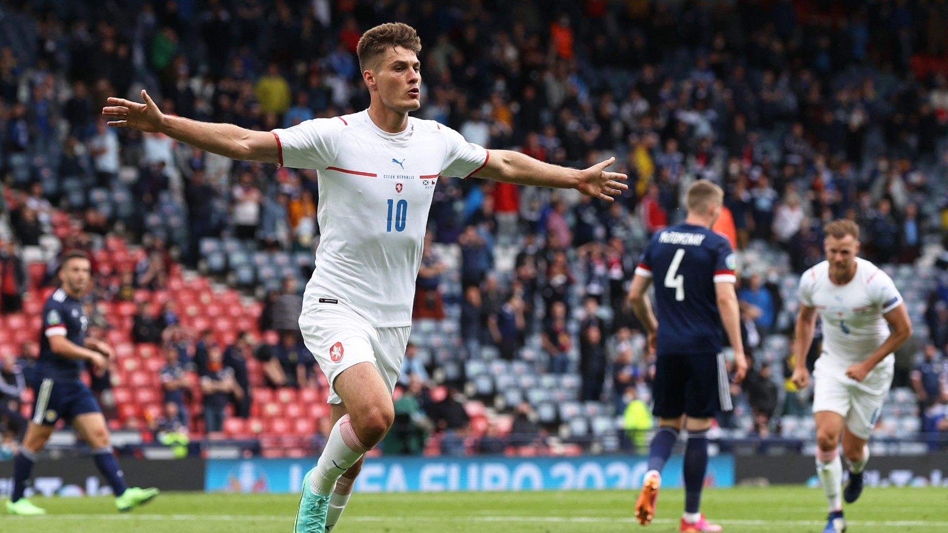 Patrik Schick Scotland vs Czech Republic Euro 2020