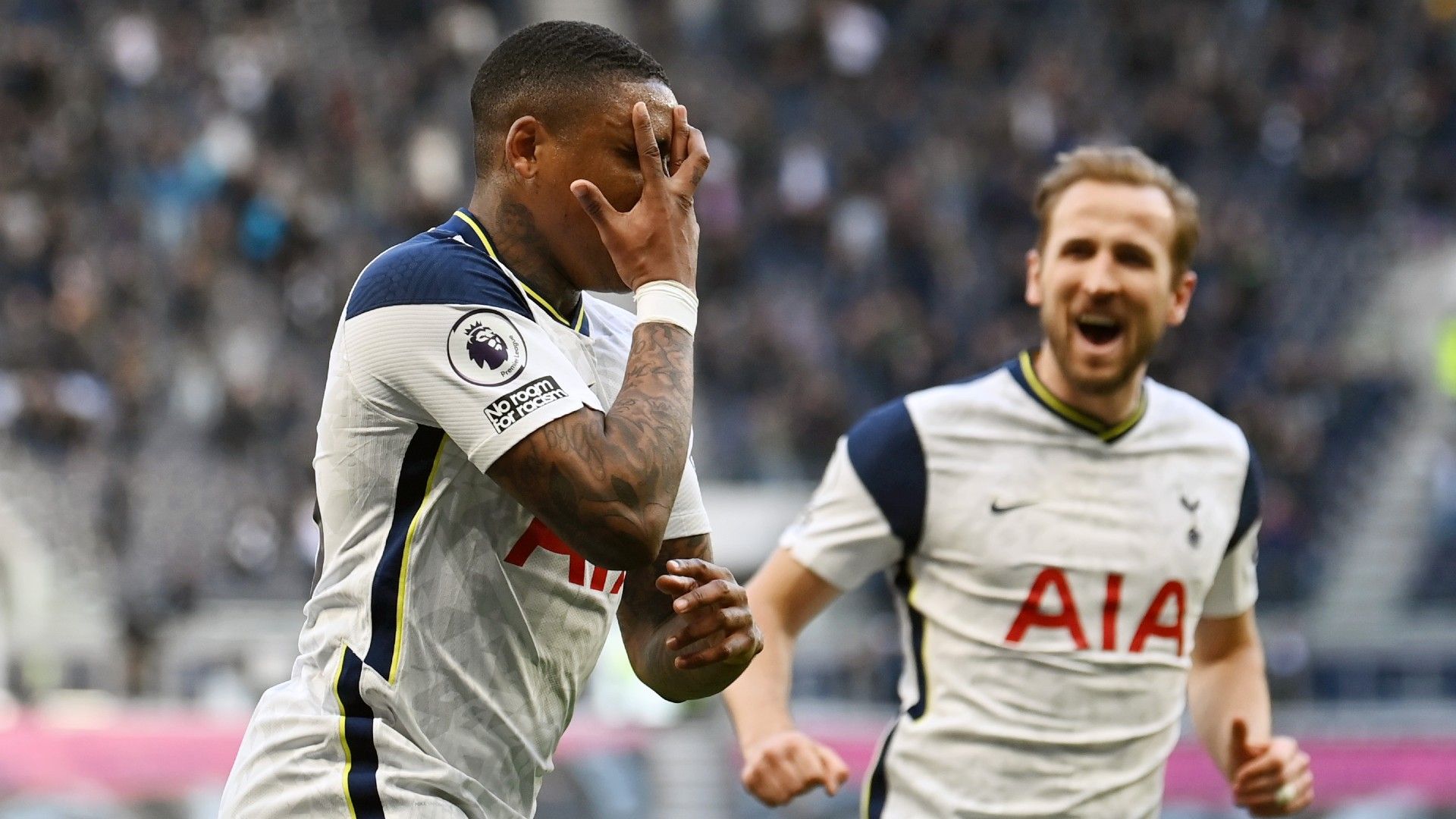 Steven Bergwijn Tottenham vs Aston Villa Premier League 2020-21