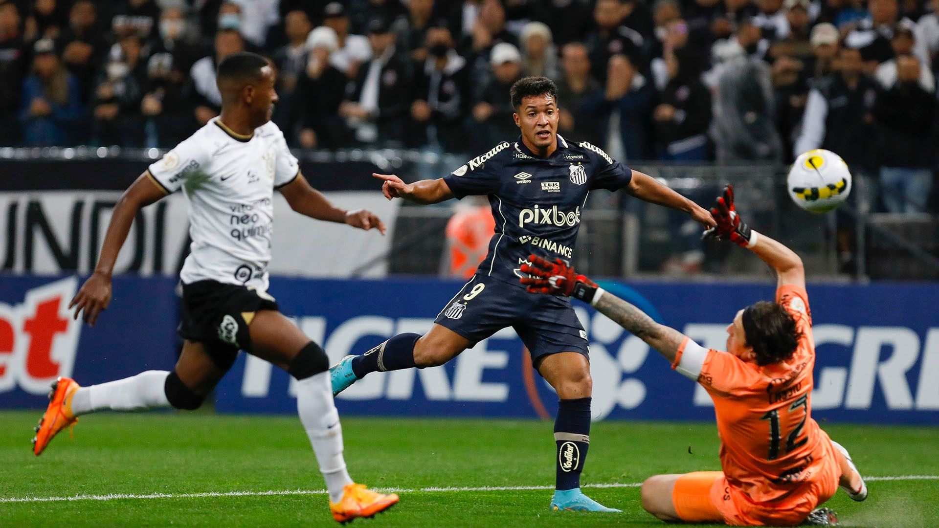 Marcos Leonardo, Raul, Cássio, Corinthians x Santos, Brasileirão, 25062022