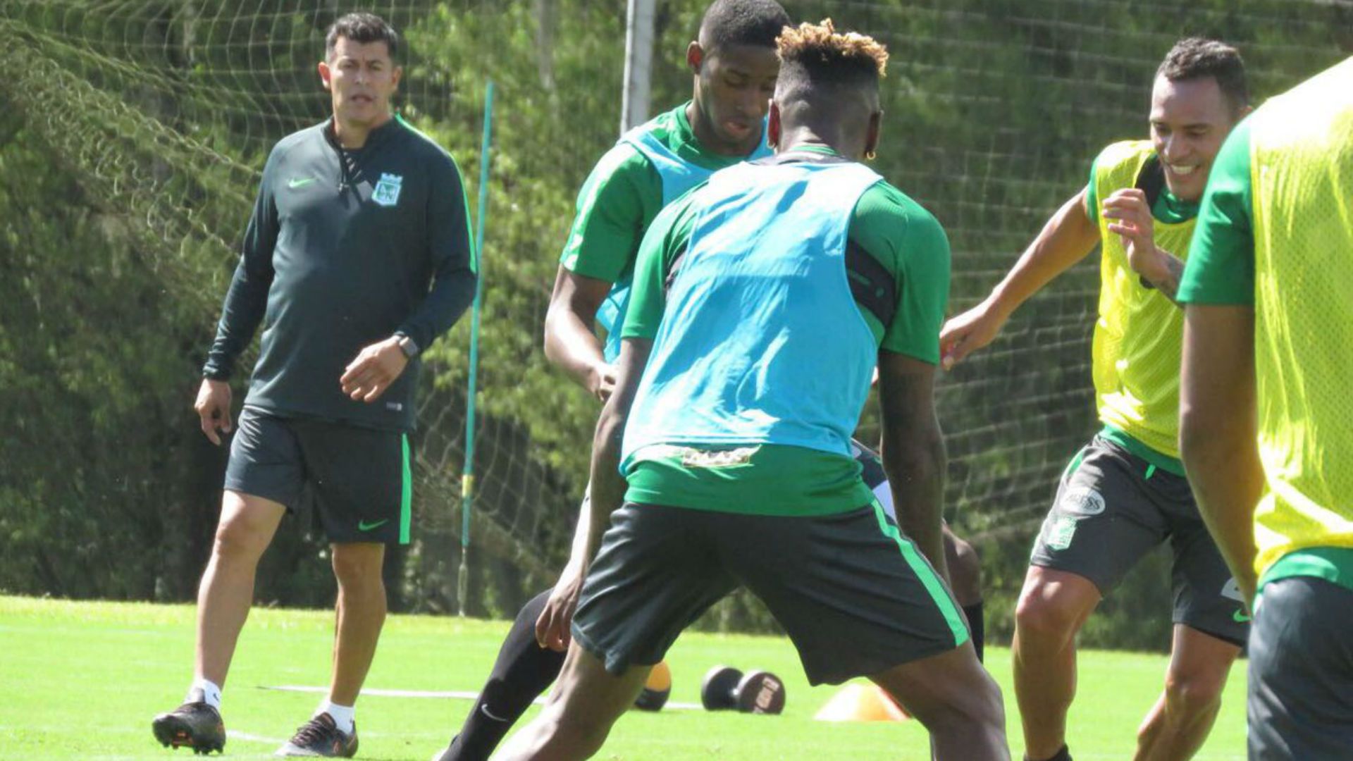 Jorge Almirón entrenamiento de Atlético Nacional