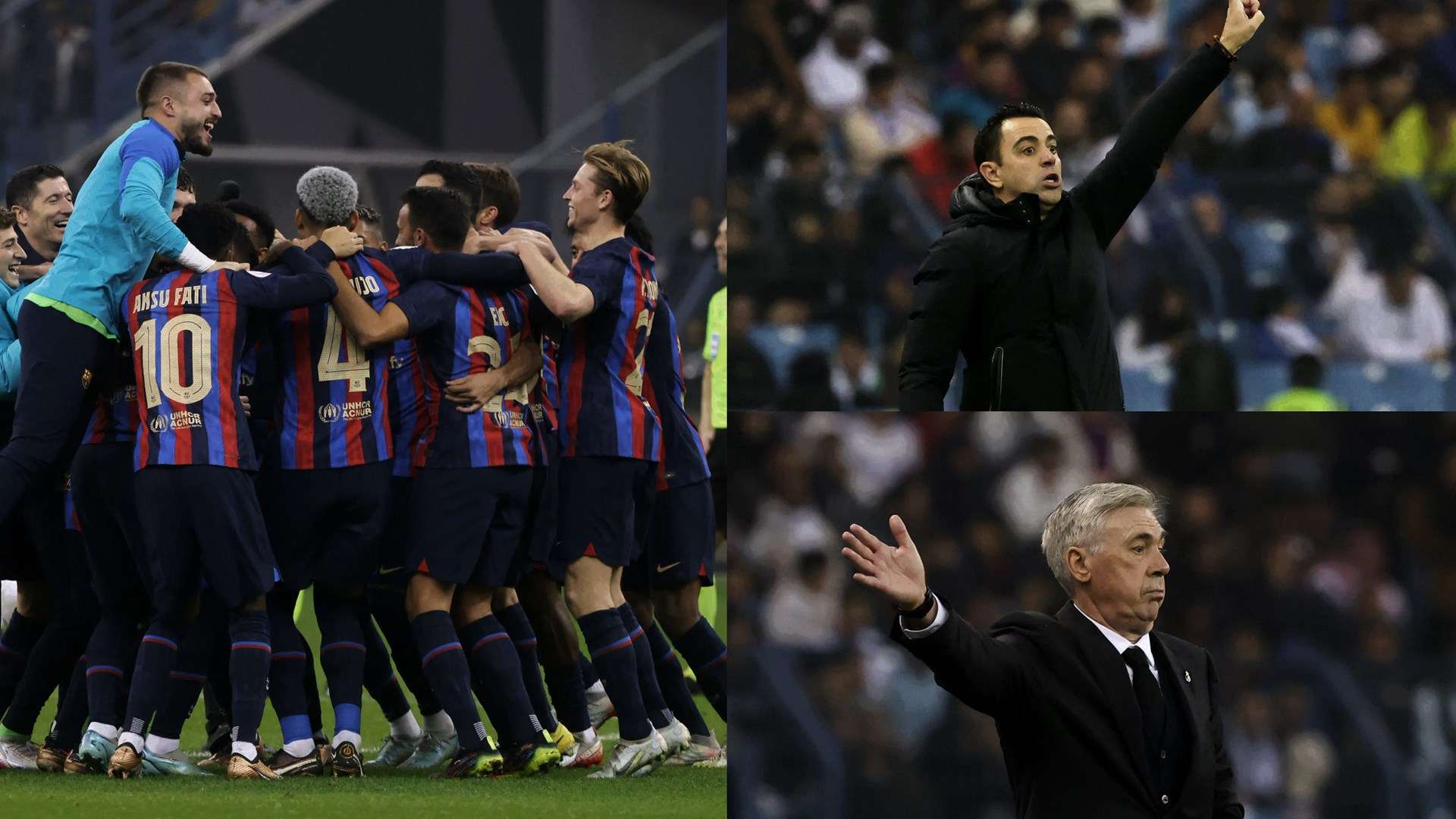 Real Madrid Barcelona Xavi Ancelotti Super Cup