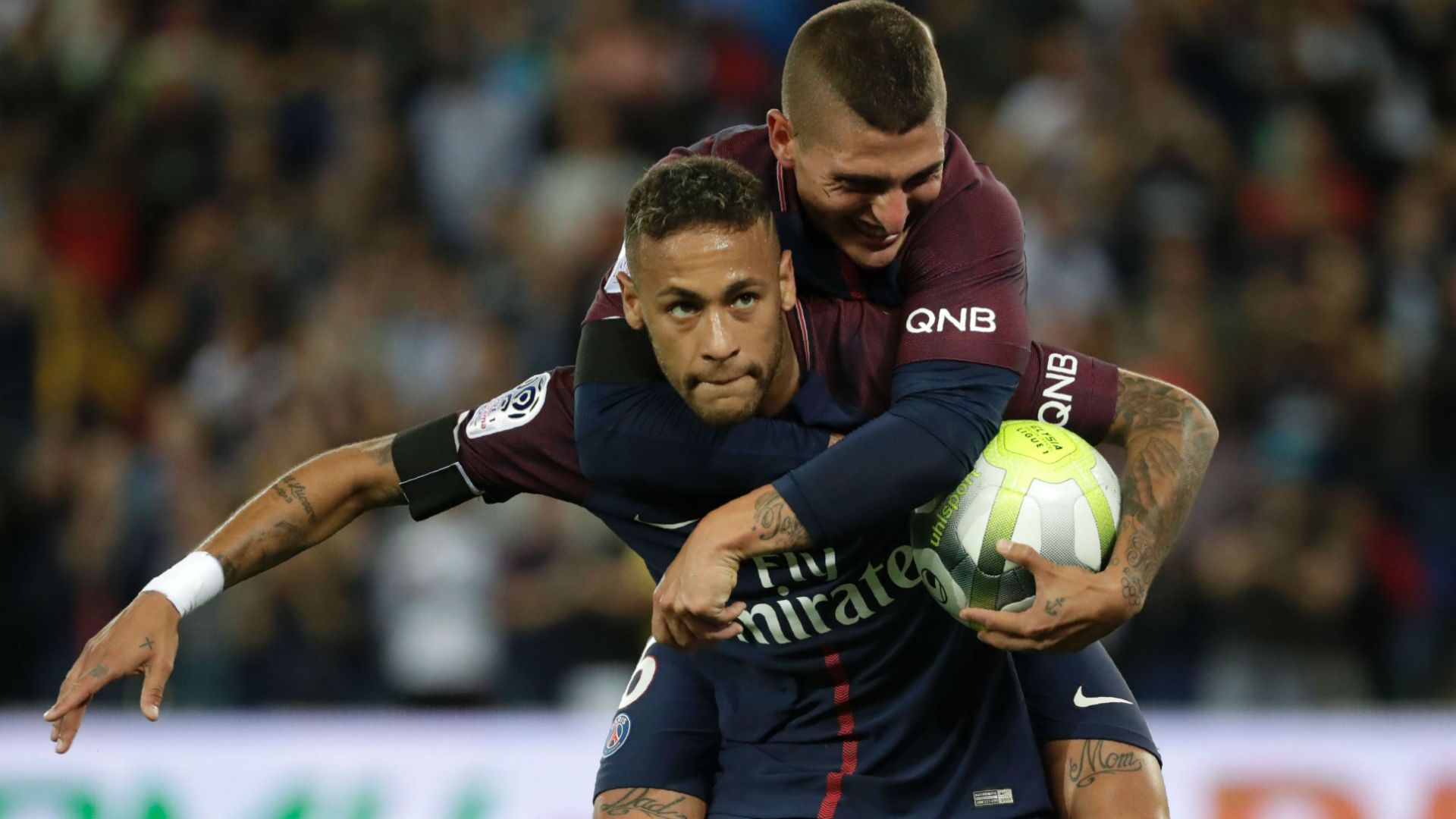 Neymar Marco Verratti PSG Toulouse Ligue 1 20082017