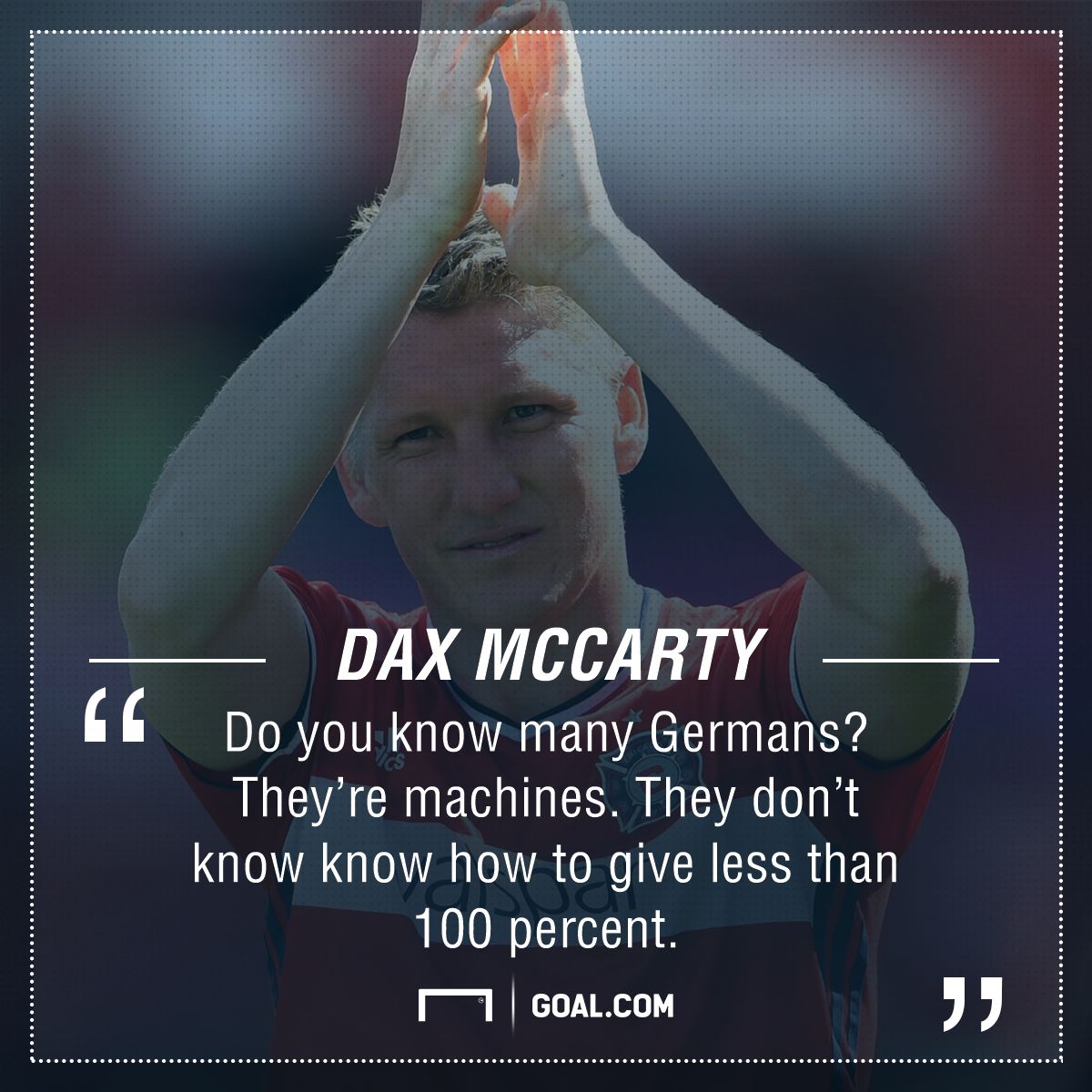 Bastian Schweinsteiger playing surface