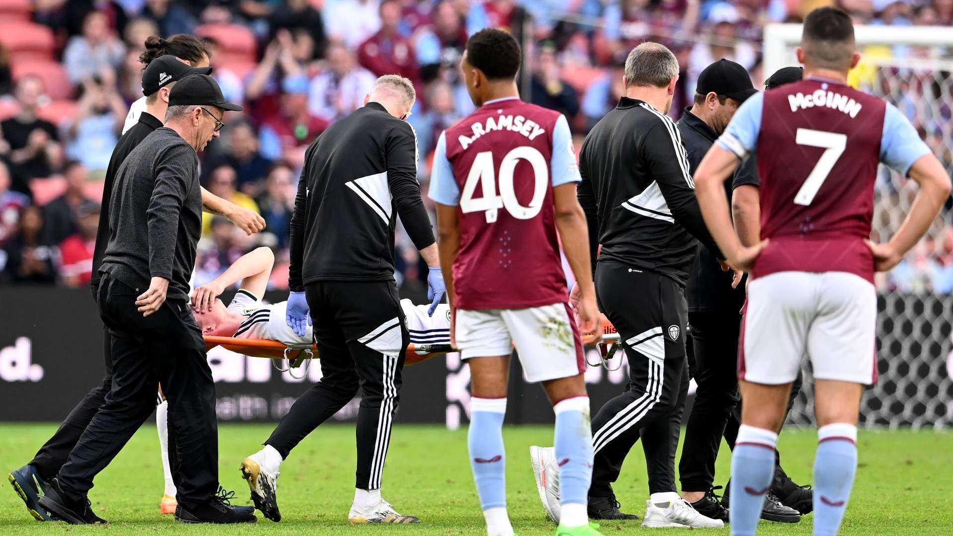 Archie Gray stretchered off 2022