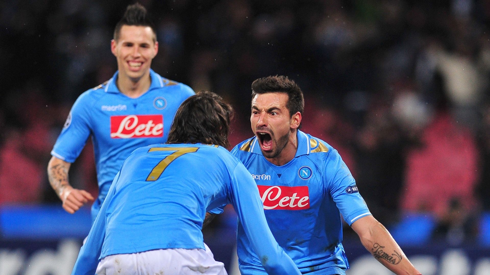 Cavani Lavezzi Napoli Chelsea 2012