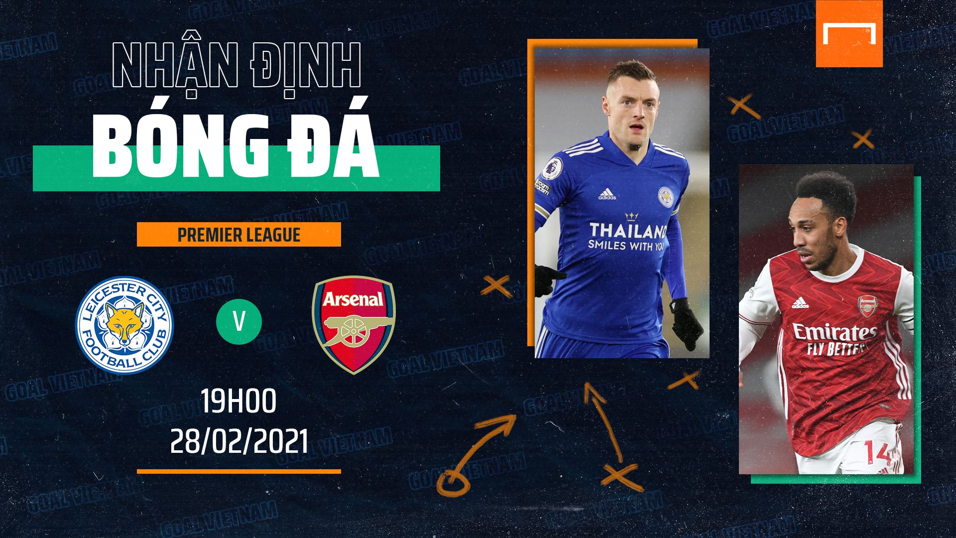 Preview Leicester City vs Arsenal Premier League 2020/21 GFX