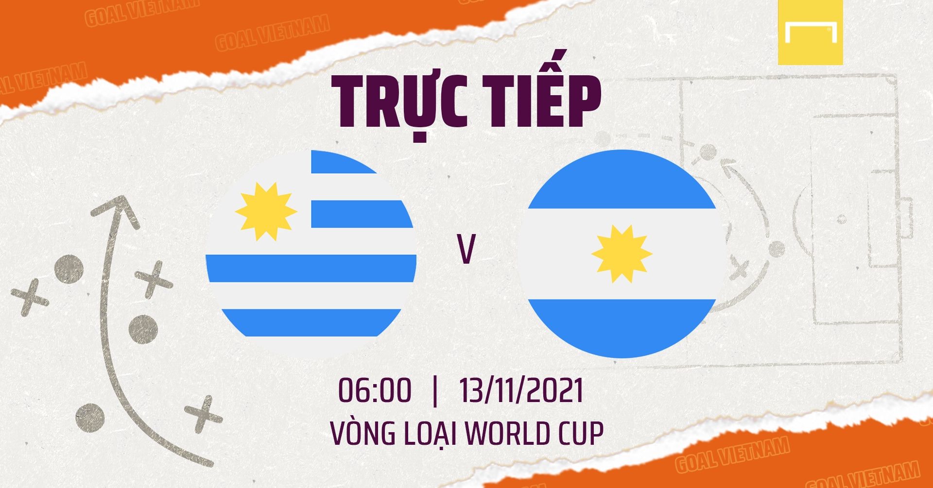 Live Uruguay vs Argentina WCQ 2022 GFX