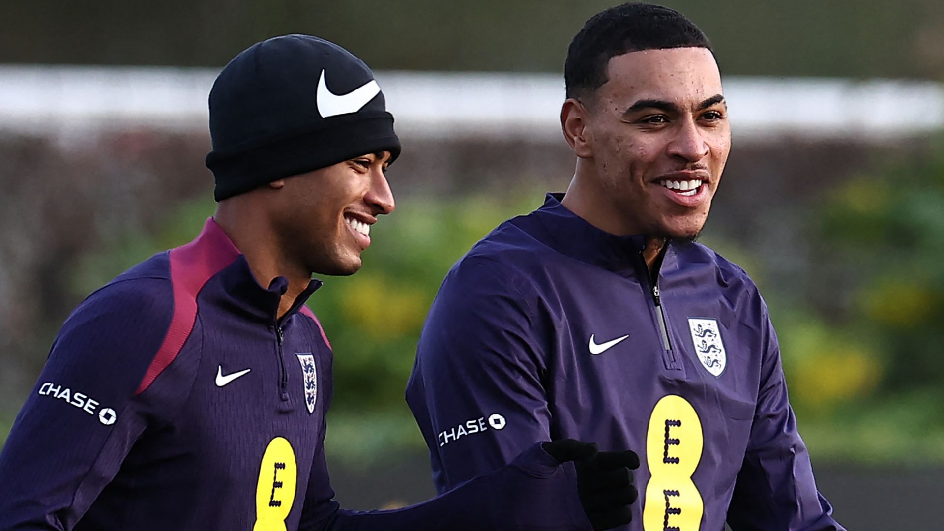 Jude Bellingham Morgan Rogers England training 2025