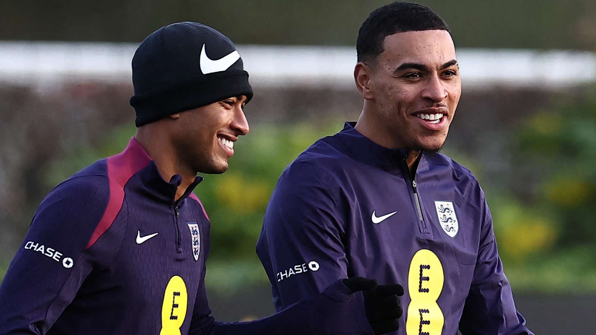 Jude Bellingham Morgan Rogers England training 2025