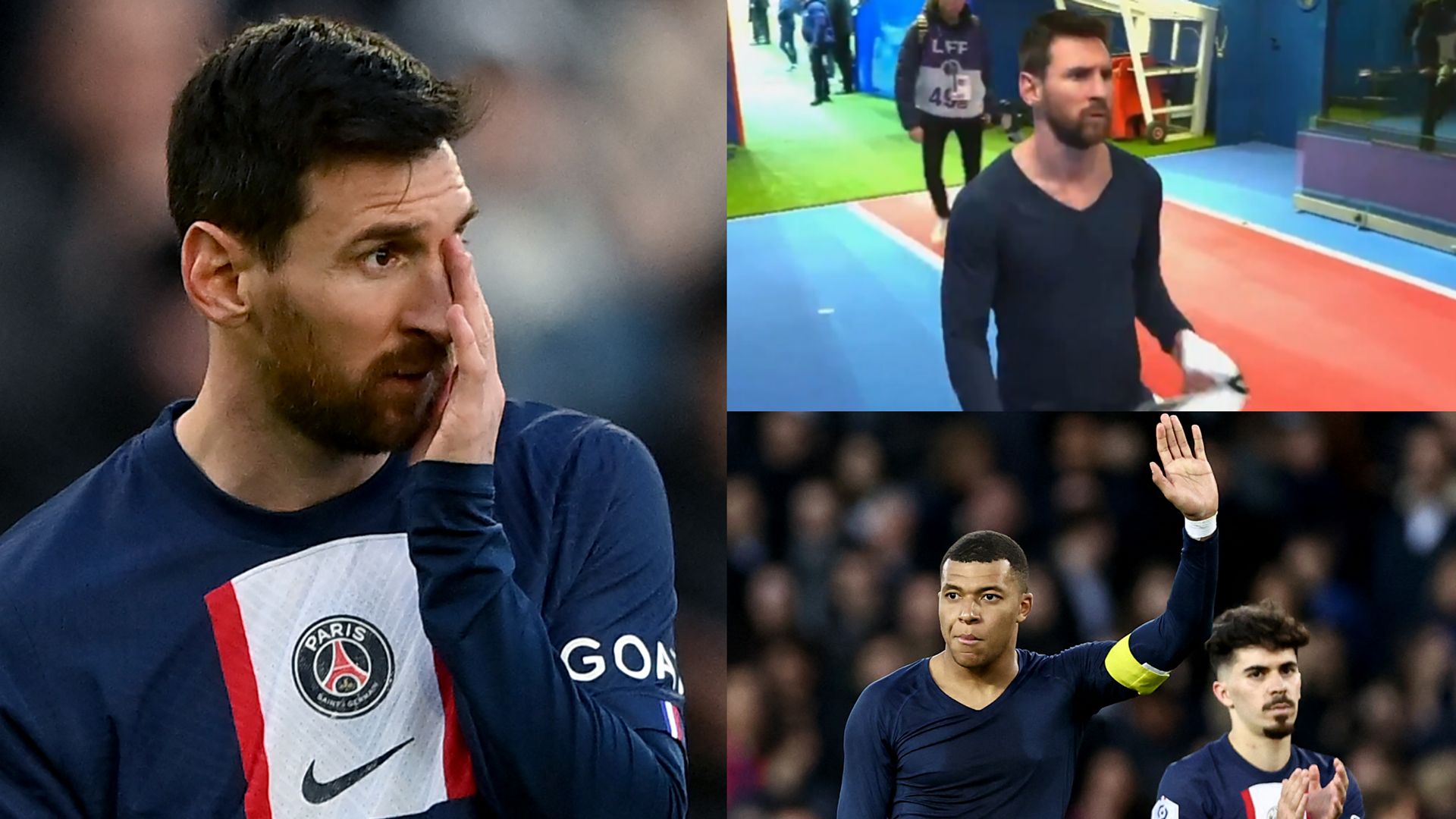 Lionel Messi PSG tunnel