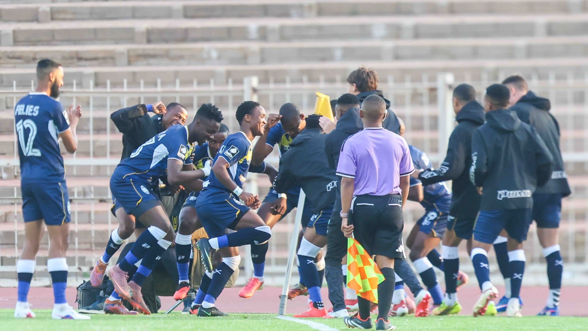  AmaZulu celebrates goal