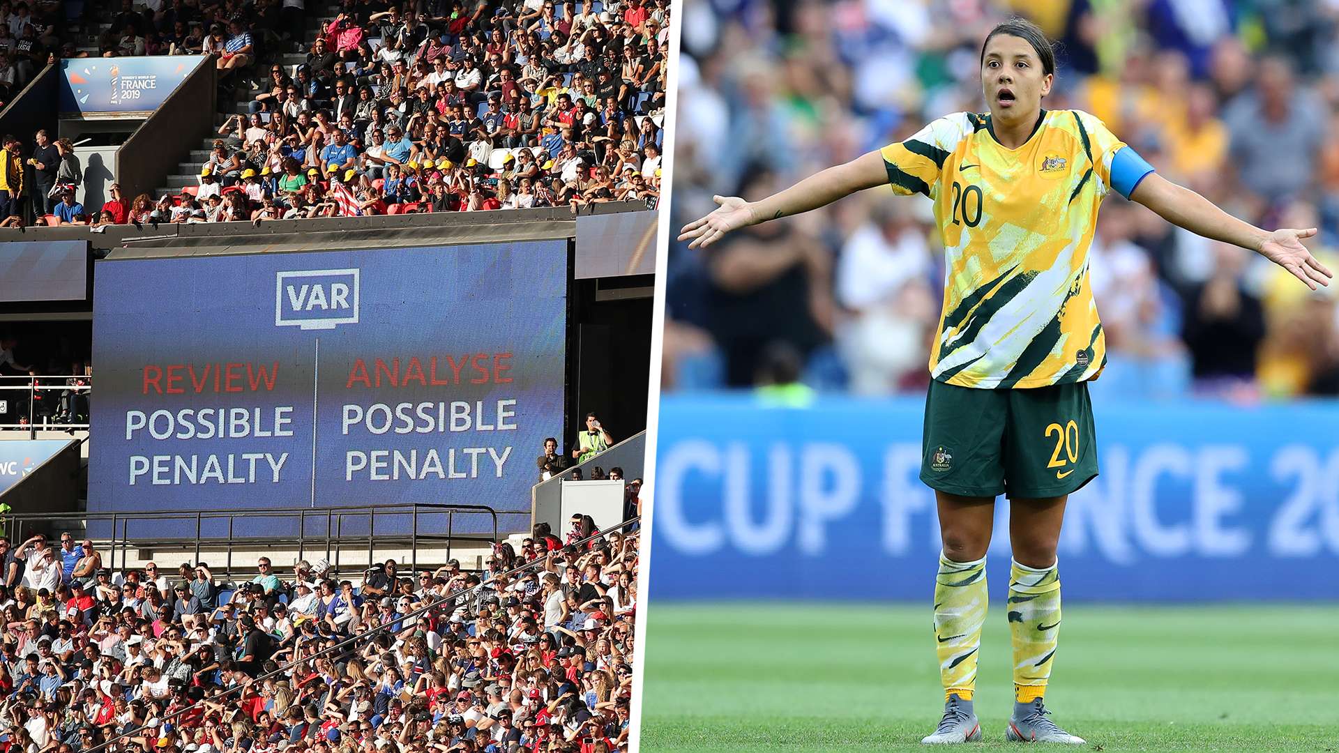Sam Kerr VAR split pic