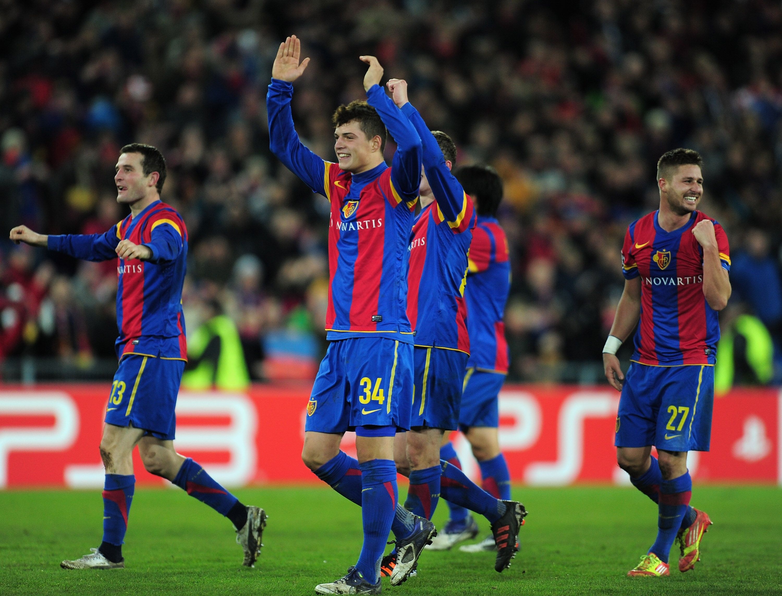 Granit Xhaka, Basel vs. Man United, 2011/12