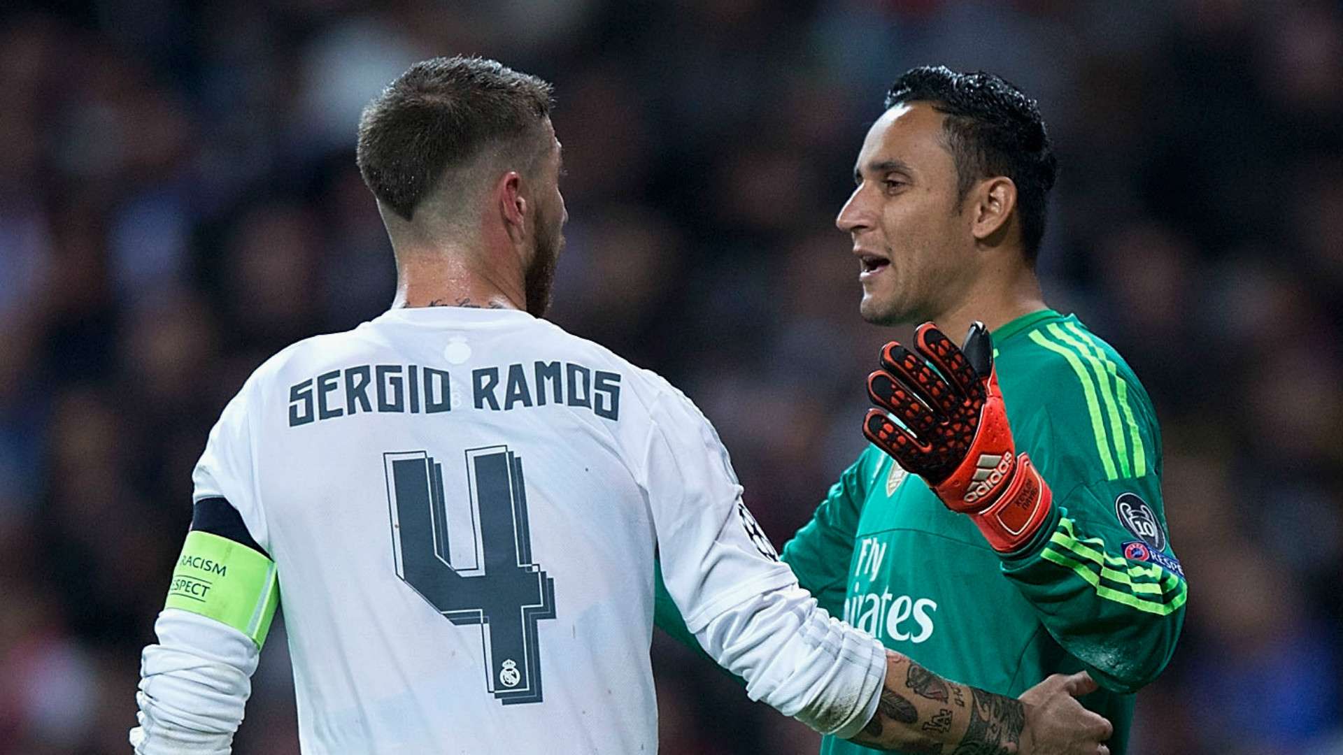 Sergio Ramos Keylor Navas Real Madrid