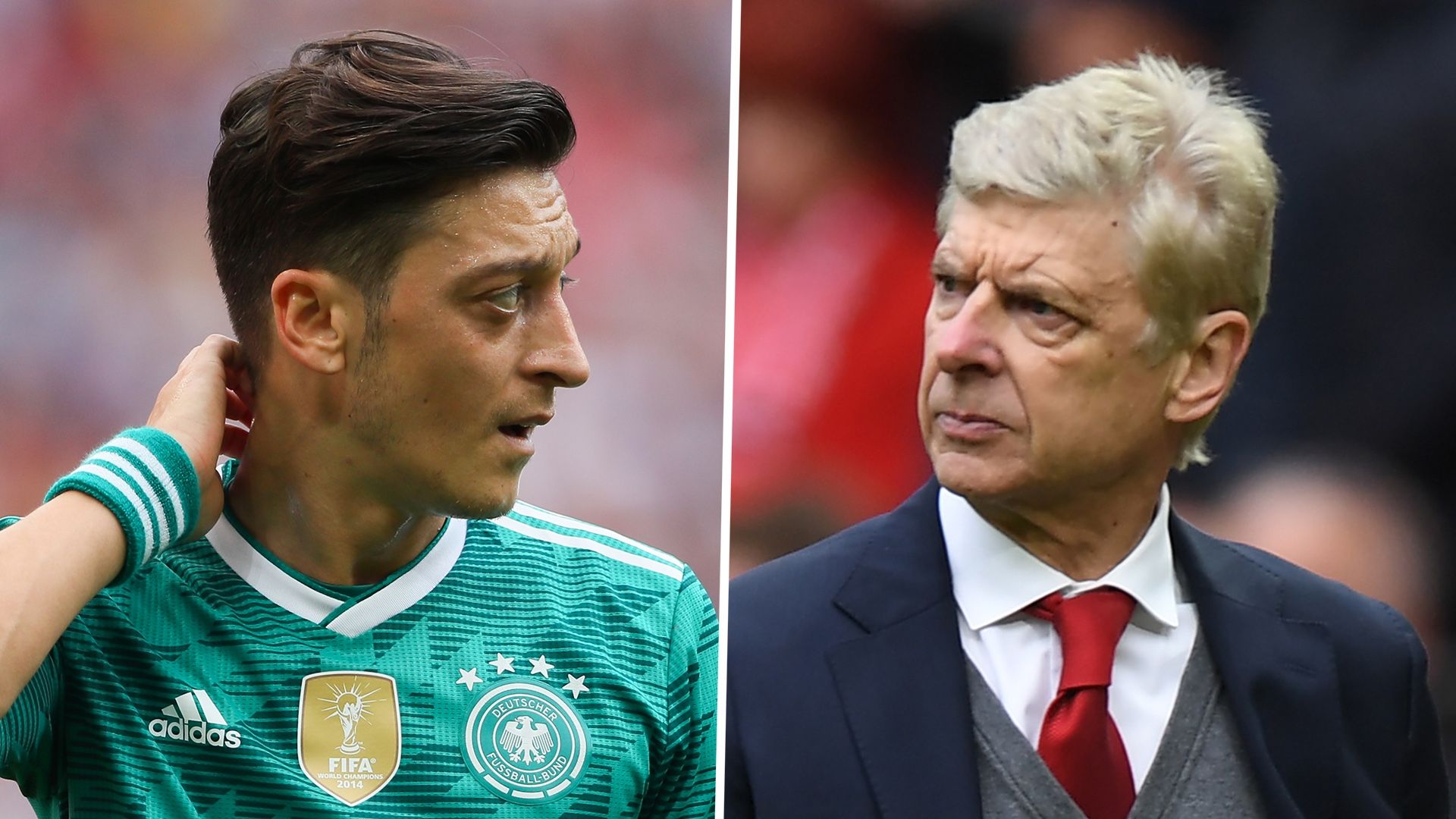 Mesut Ozil Arsene Wenger Germany Arsenal 2017-18