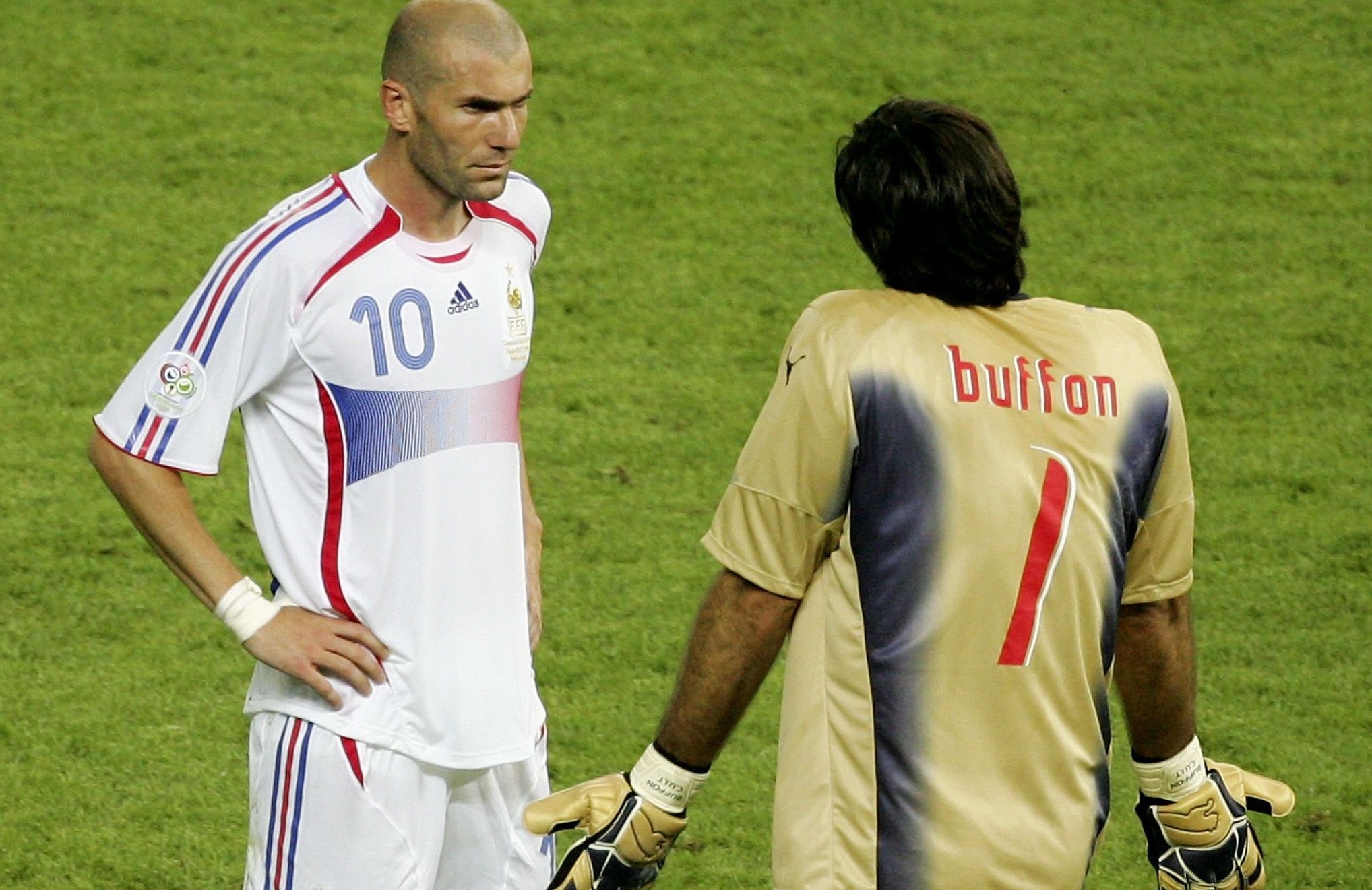 Zinedine Zidane France Gianluigi Buffon Italy FIFA World Cup 2006 Final