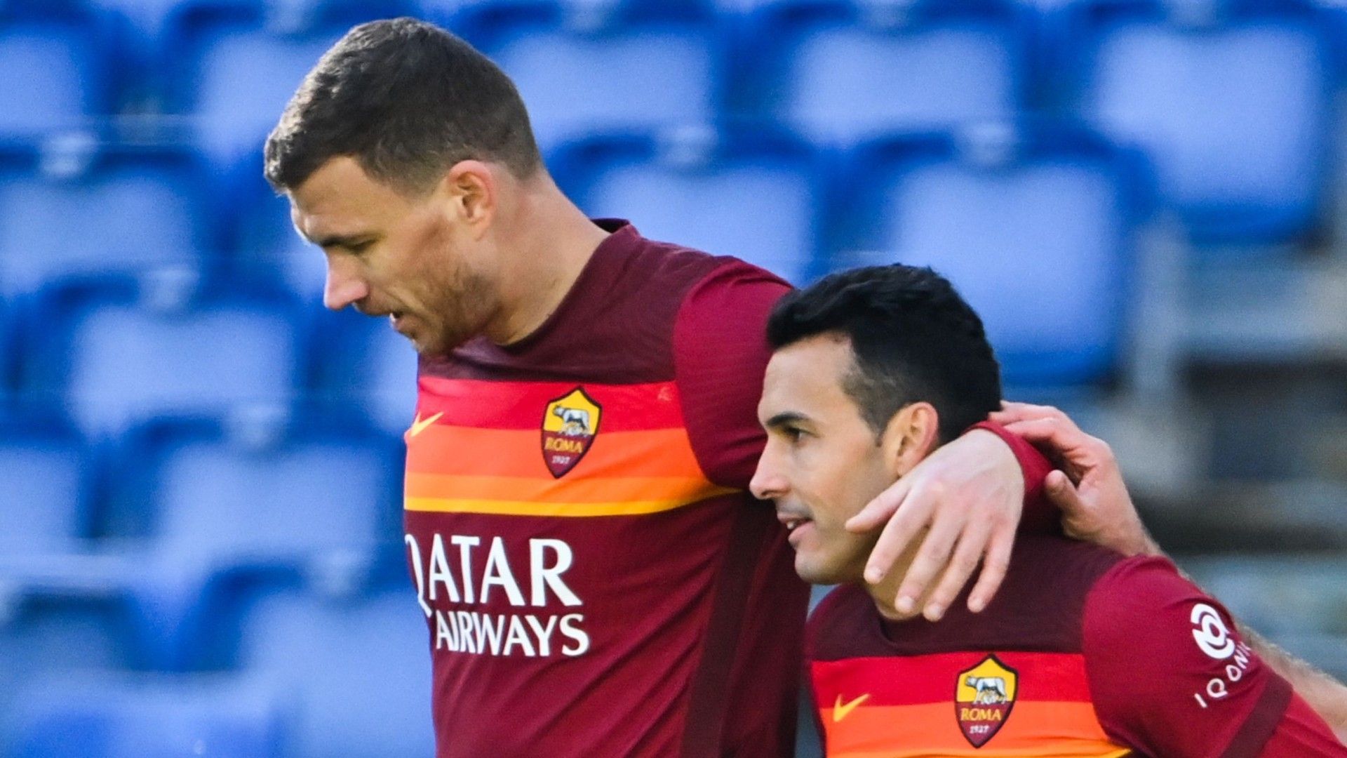 Edin Dzeko Pedro Roma