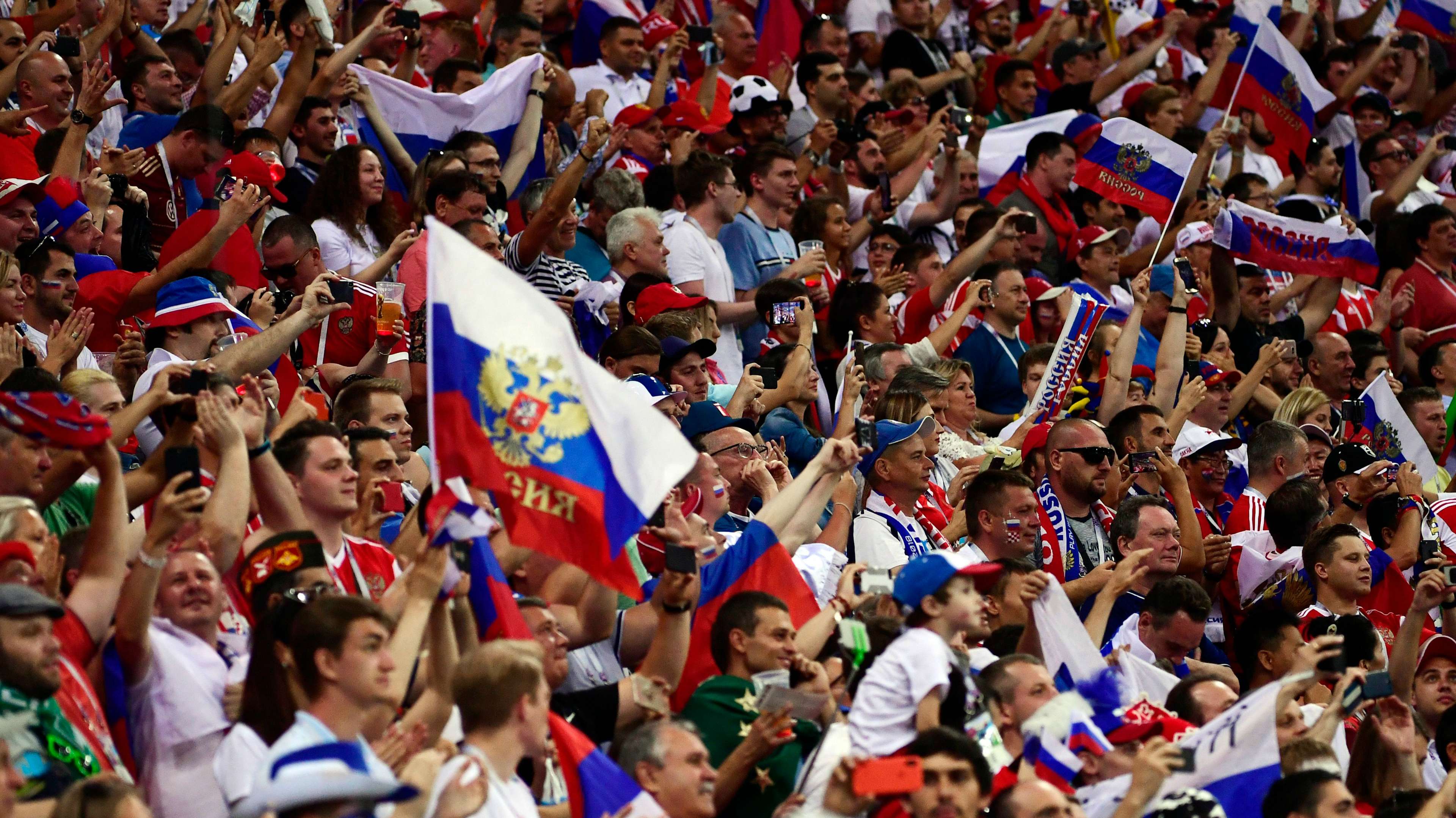 Russian fans World Cup 2018