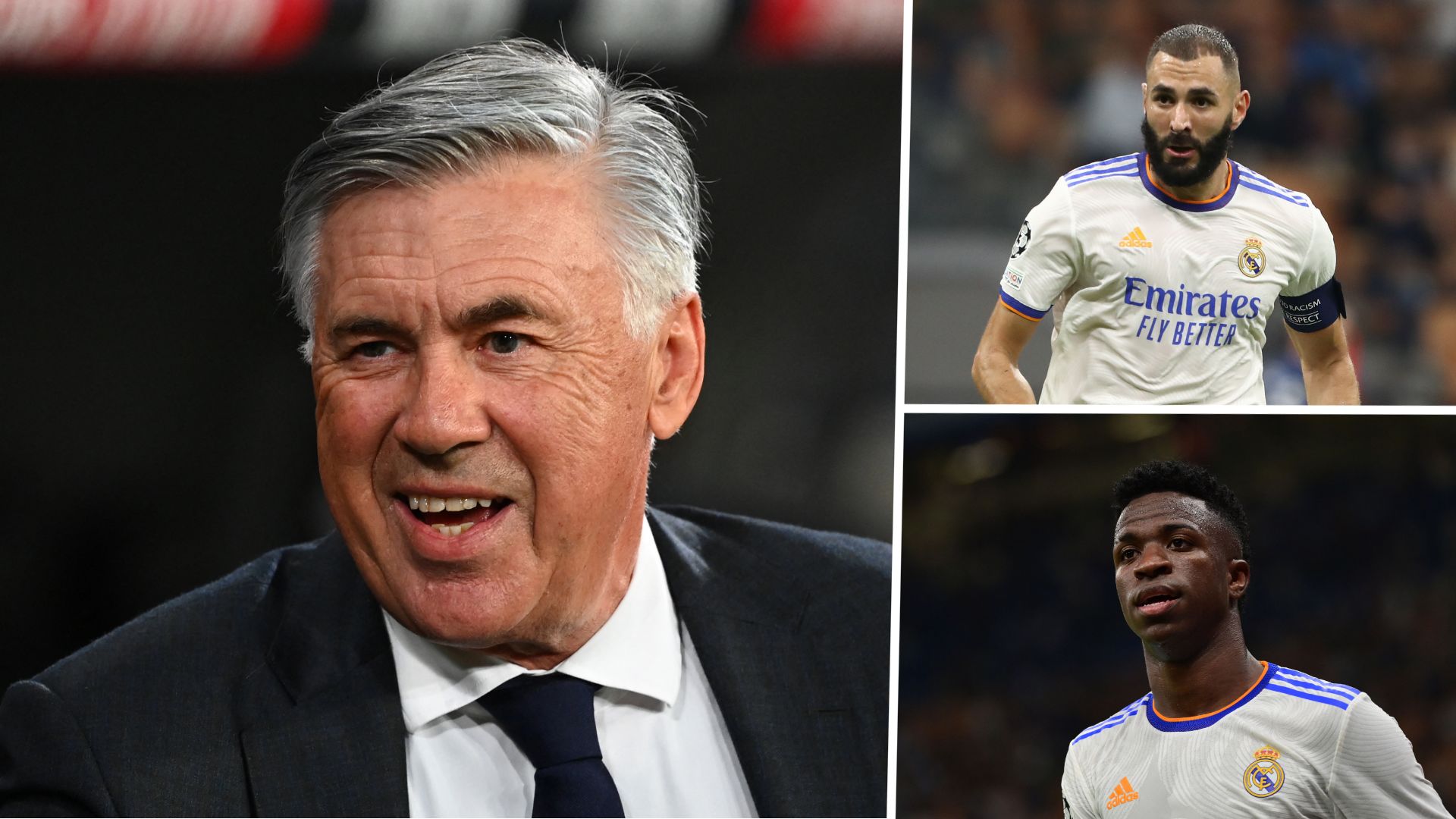 Ancelotti Benzema Vinicius Real Madrid