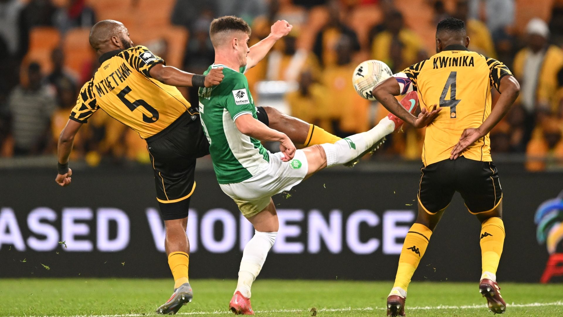 Zitha Kwinika, Sibongiseni Mthethwa and Keegan Allan, Kaizer Chiefs vs AmaZulu