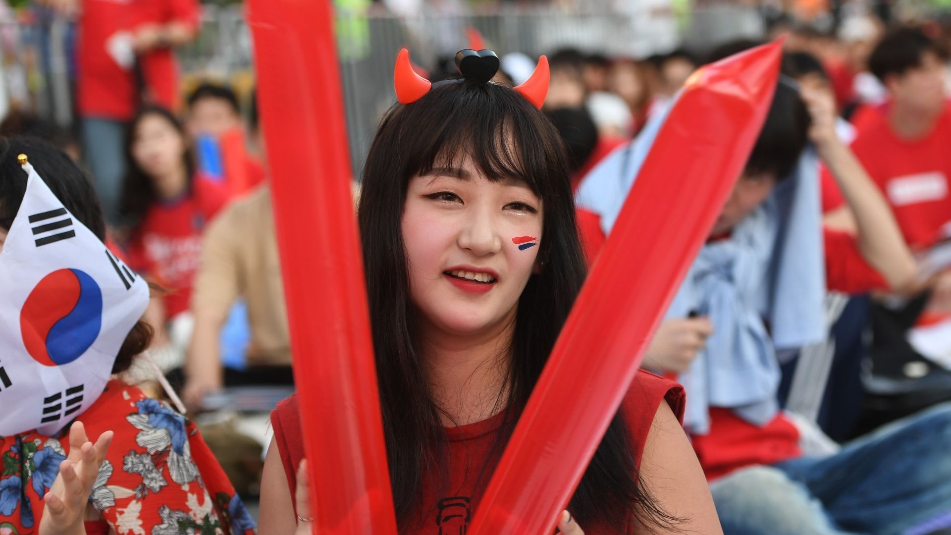 美女サポワールドカップ_スウェーデンvs韓国_韓国2